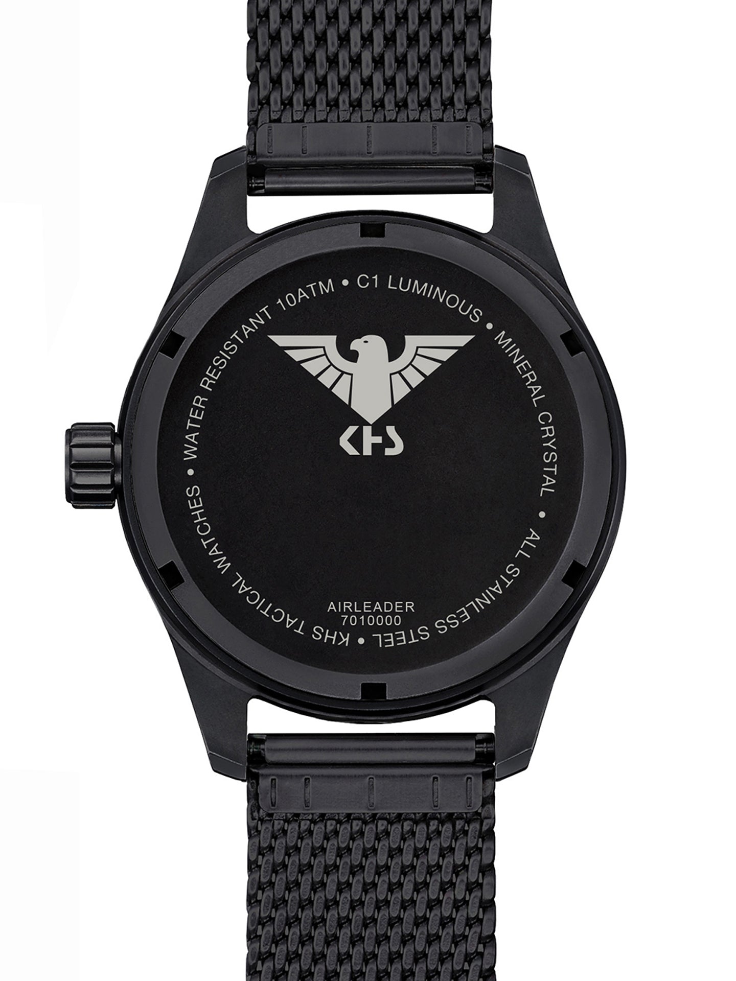 AIRLEADER | Quartz Analog | Black Steel
