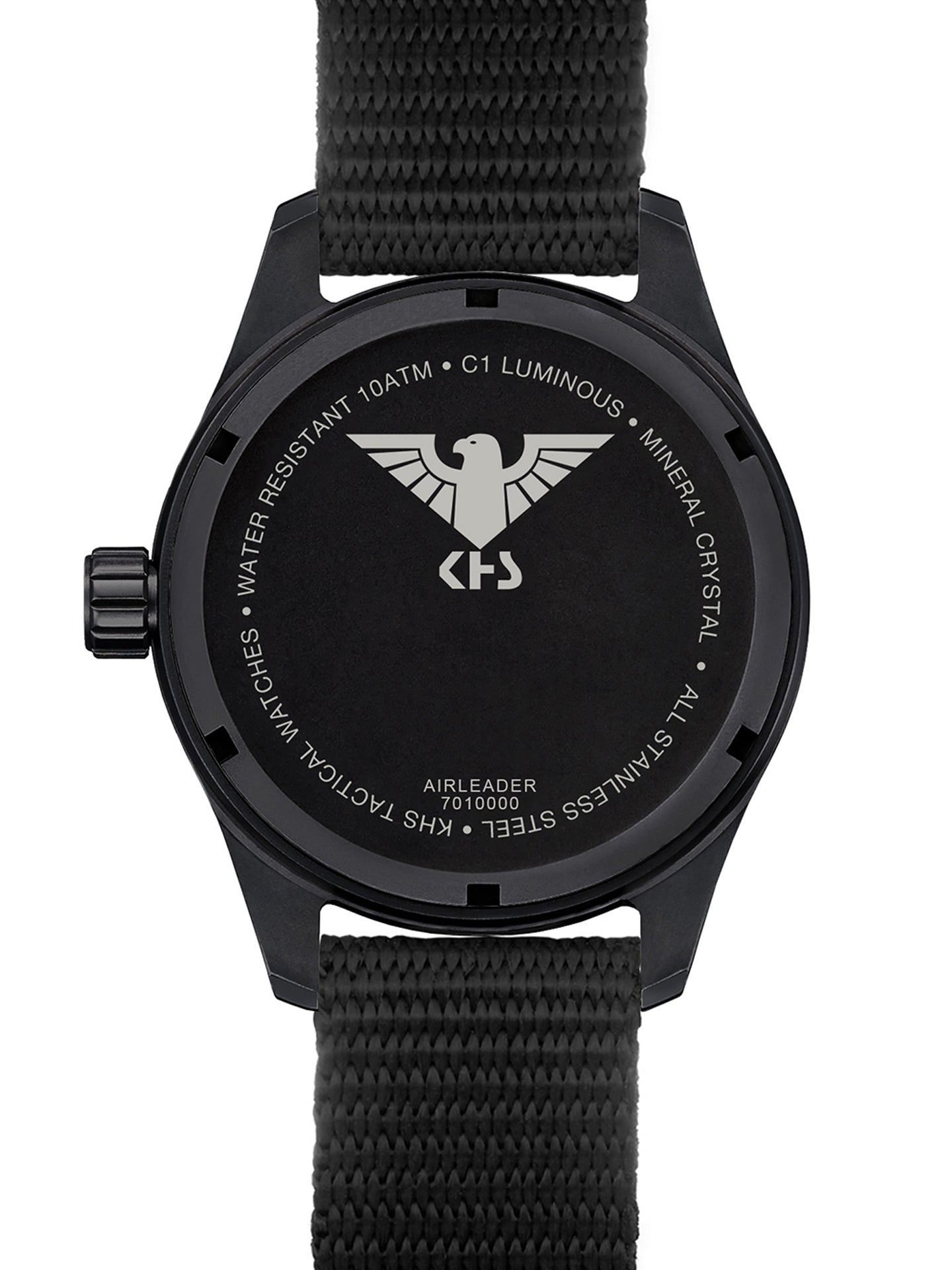 AIRLEADER | Quartz Analog | Black Steel