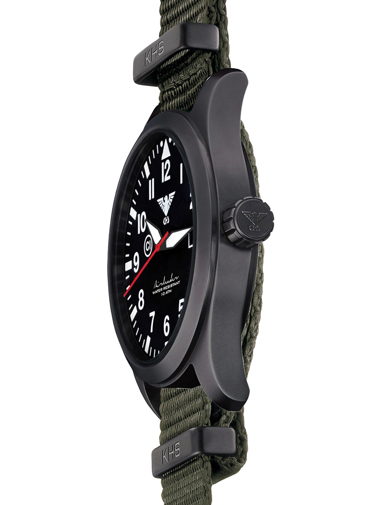 AIRLEADER | Quartz Analog | Black Steel