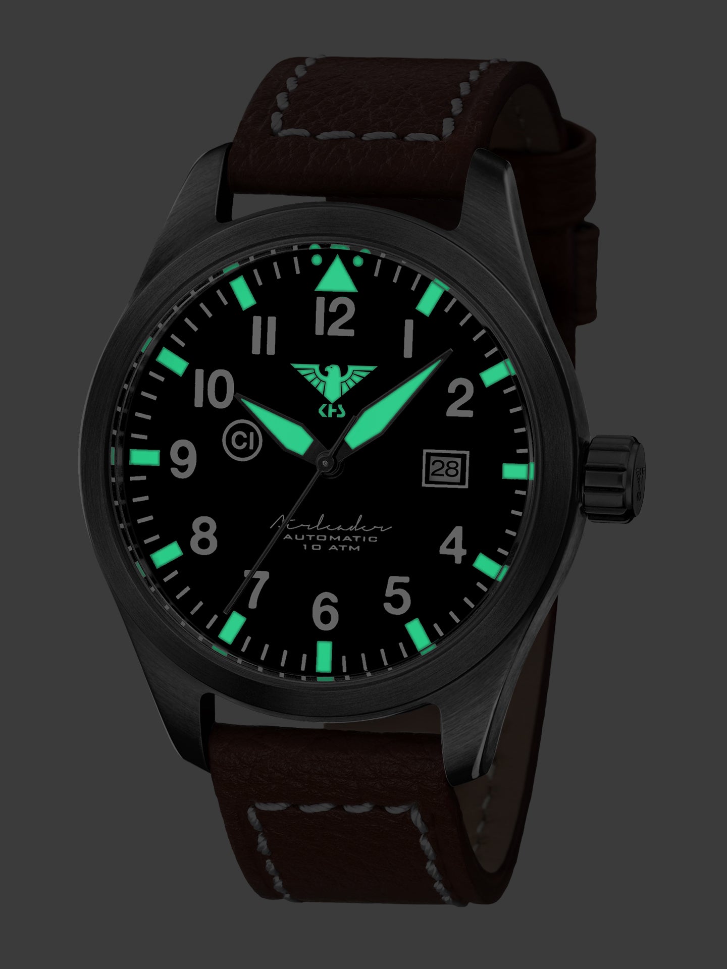 AIRLEADER | Automatic Analog | Black Steel