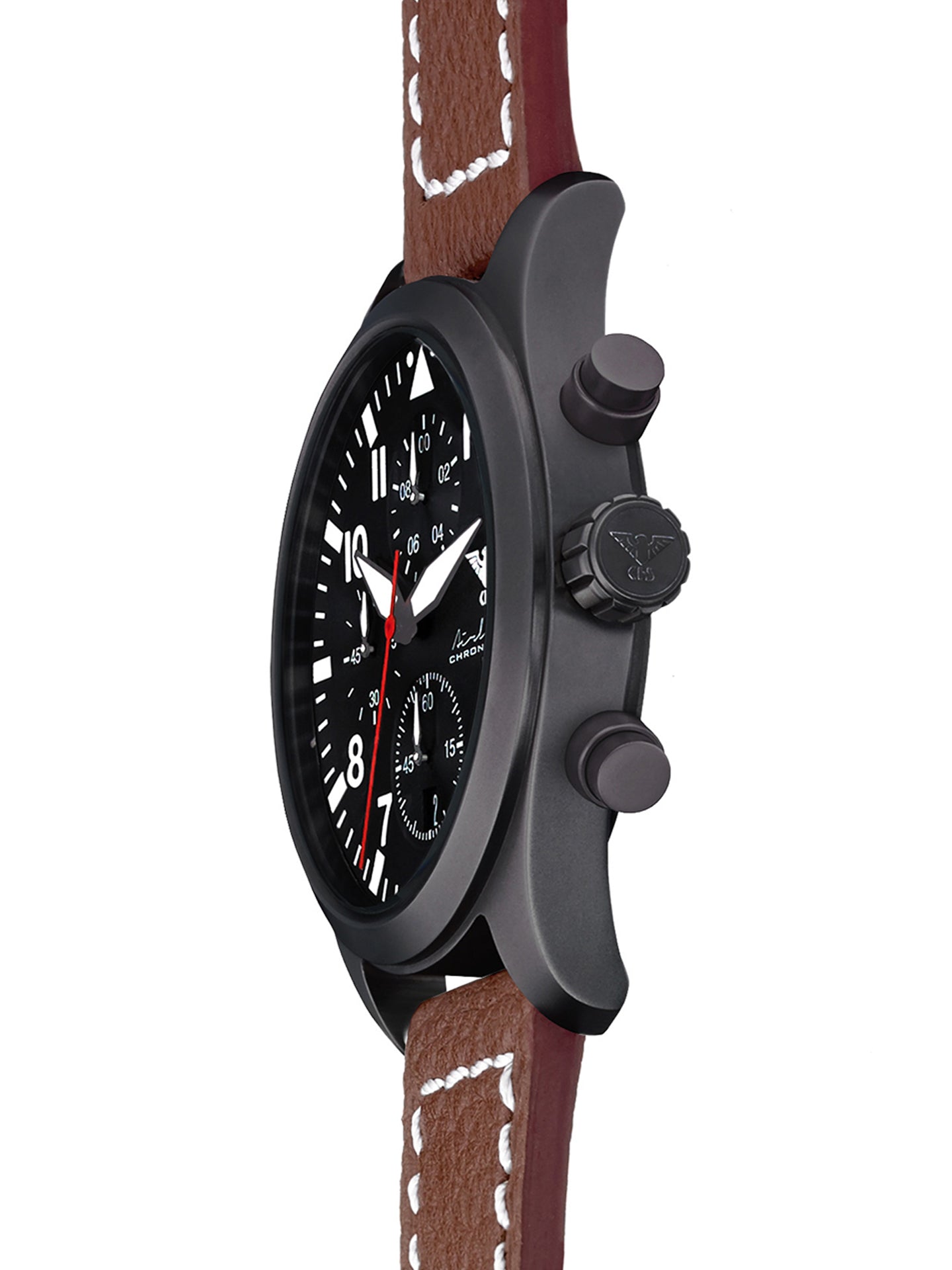 AIRLEADER | Quarz Chronograph | Black Steel