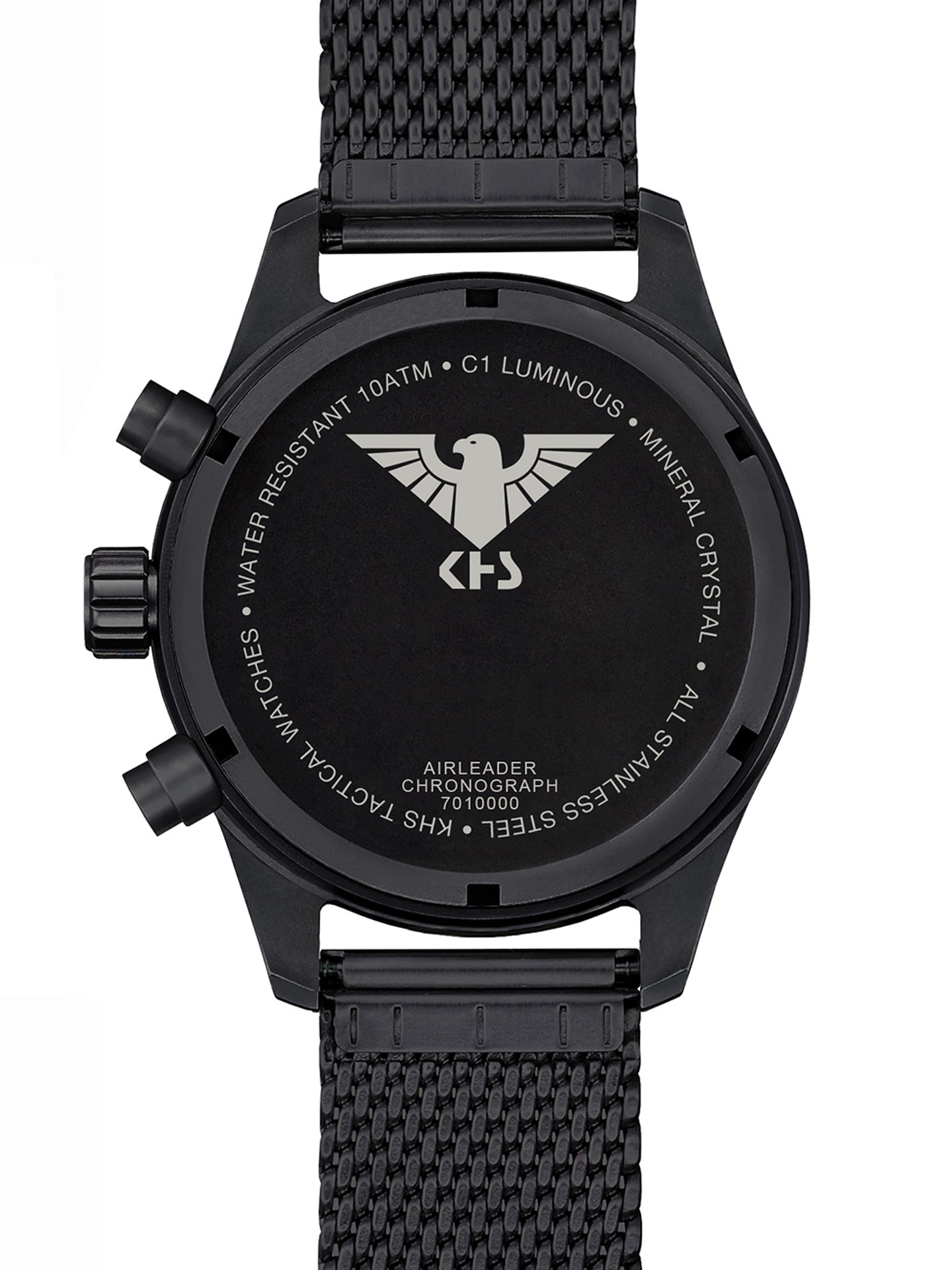 AIRLEADER | Quarz Chronograph | Black Steel