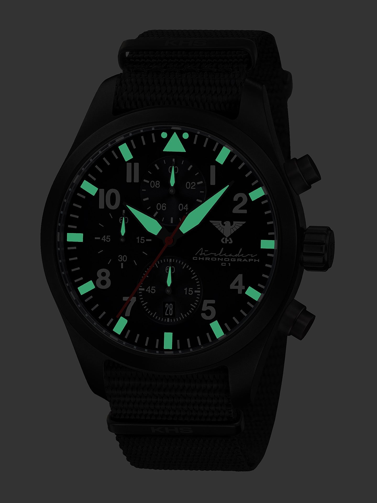 AIRLEADER | Quarz Chronograph | Black Steel