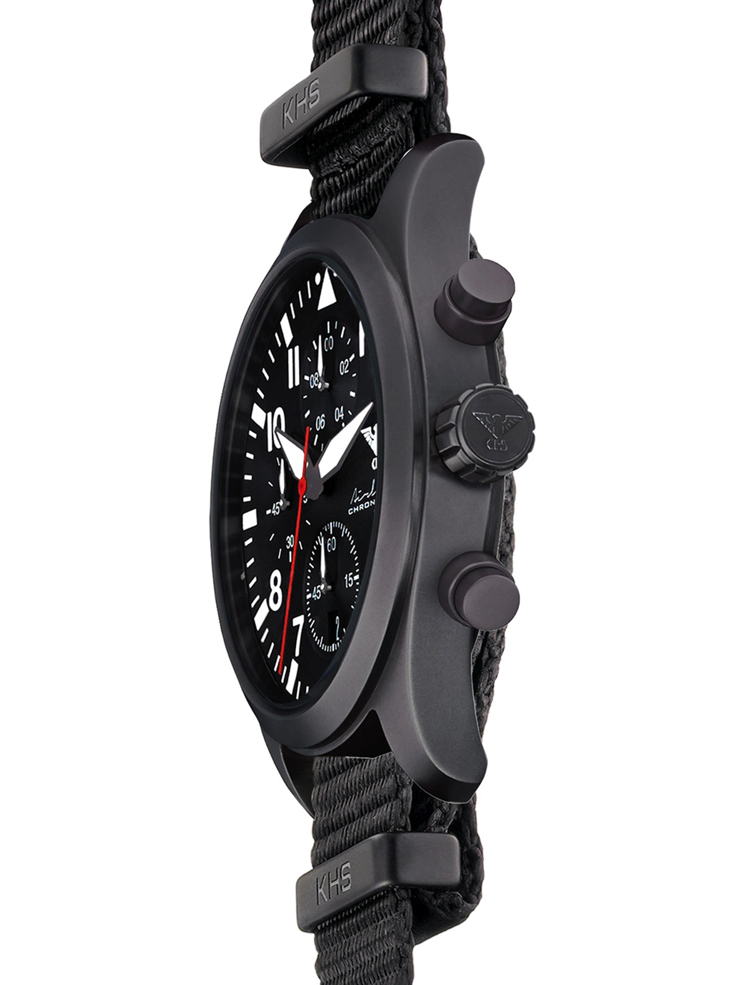 AIRLEADER | Quarz Chronograph | Black Steel