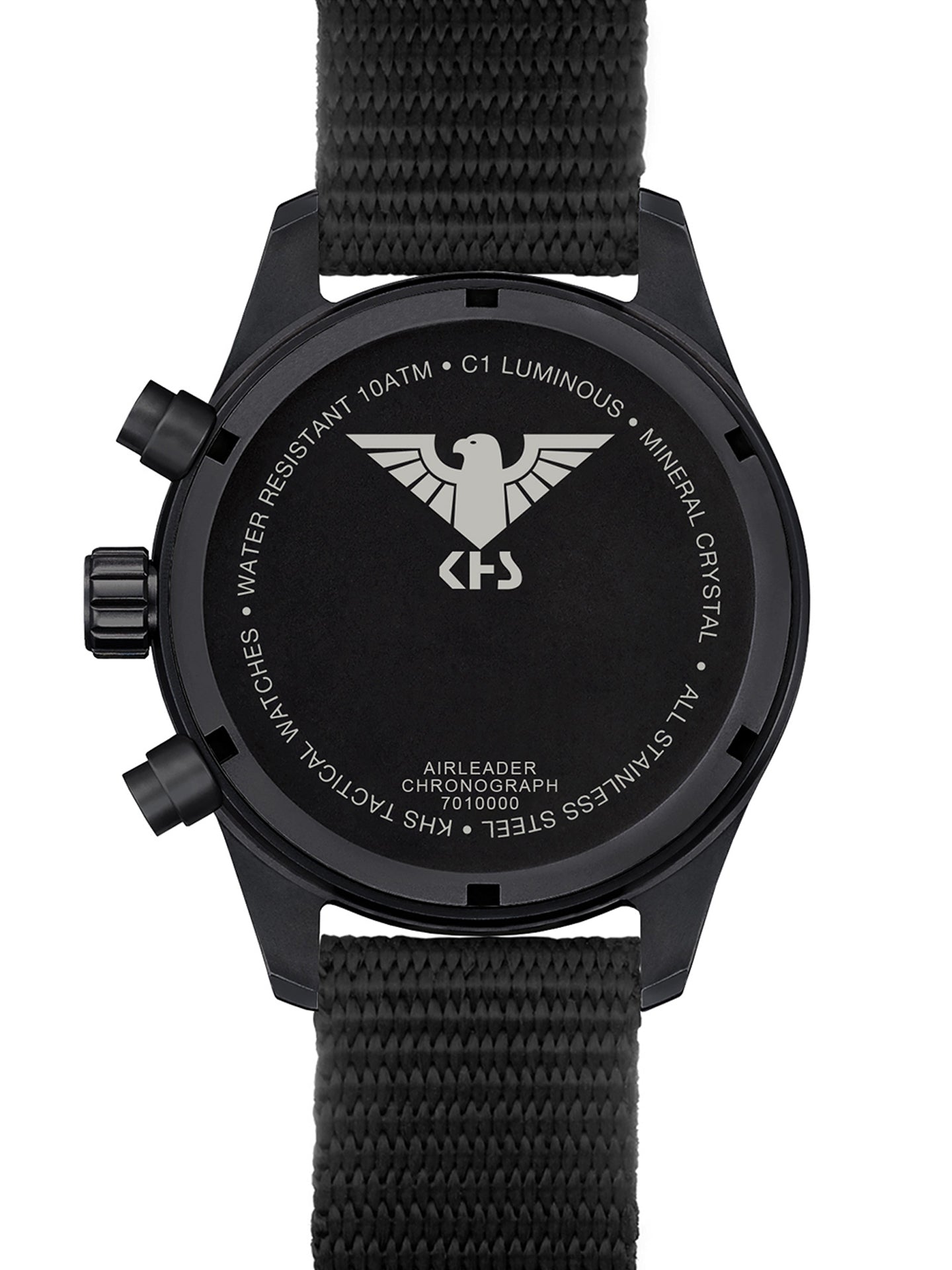 AIRLEADER | Quarz Chronograph | Black Steel