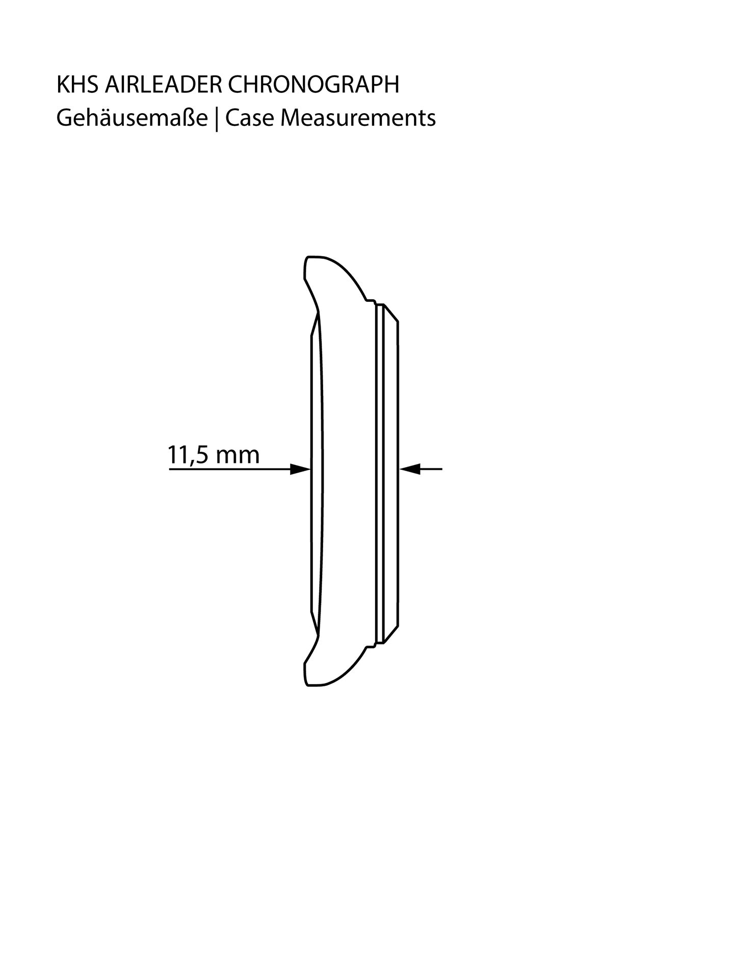 AIRLEADER | Quarz Chronograph | Black Steel