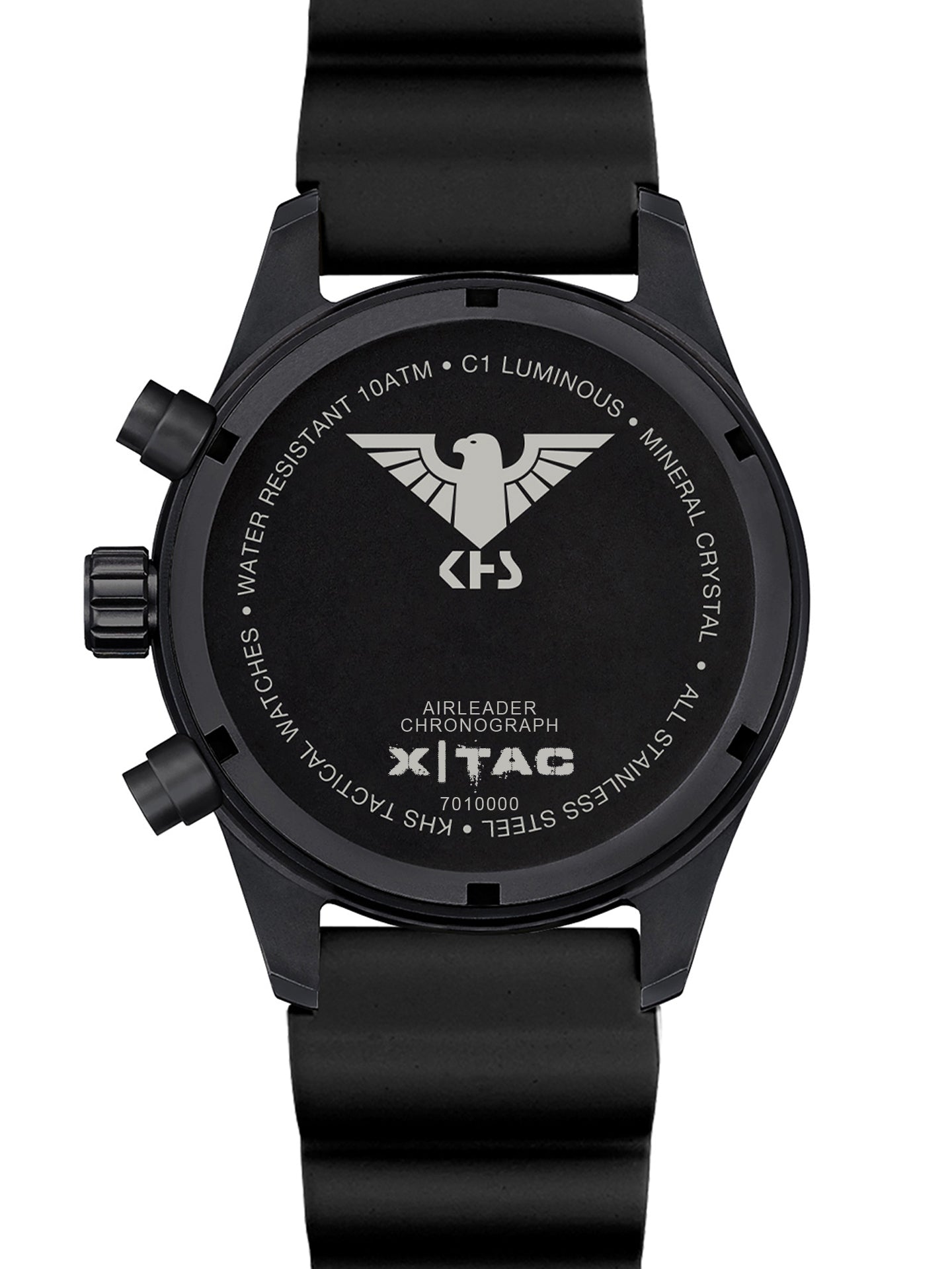 AIRLEADER Black Steel Chronograph XTAC
