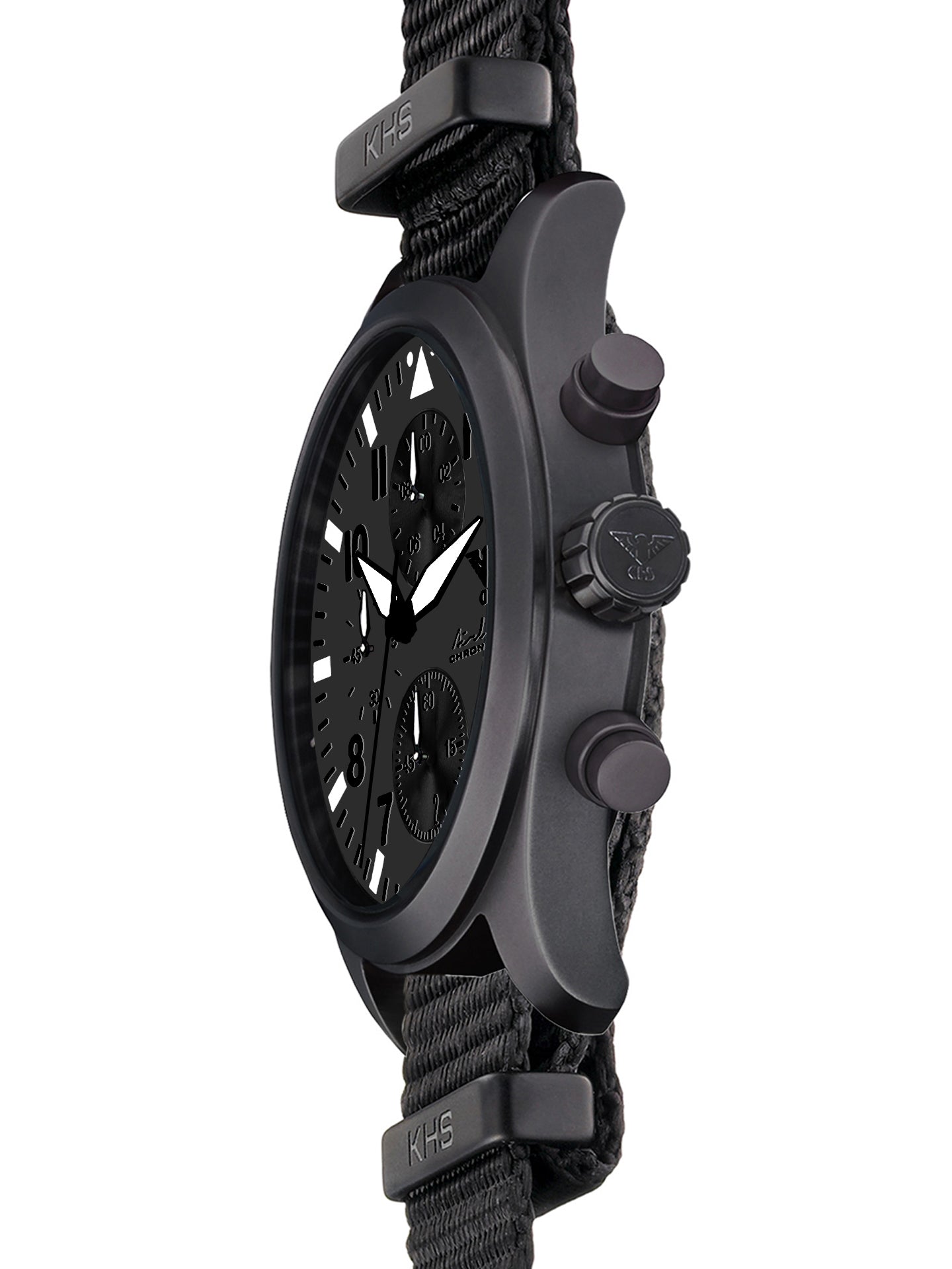 AIRLEADER | Quarz Chronograph | Black Steel XTAC