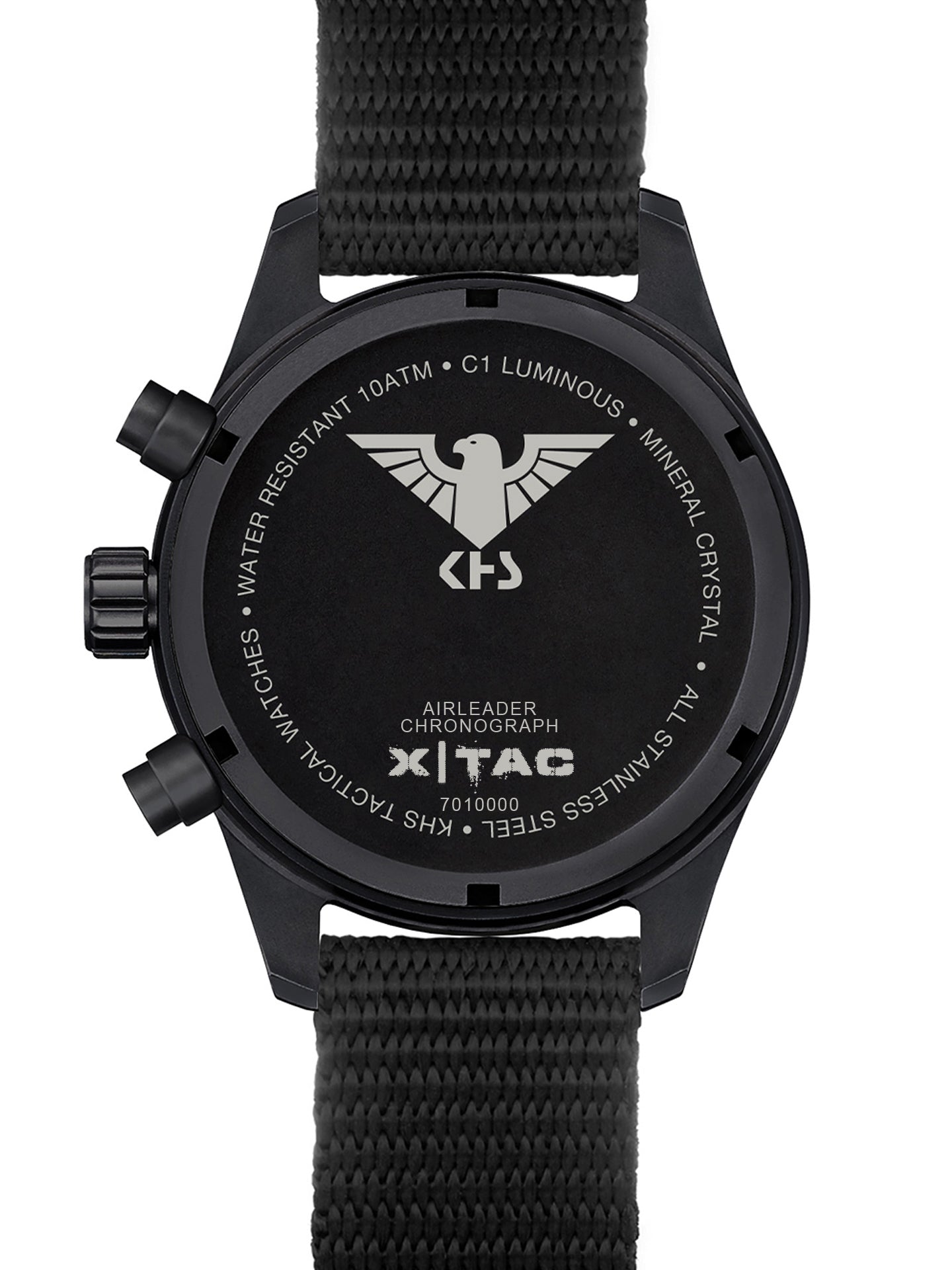 AIRLEADER | Quarz Chronograph | Black Steel XTAC