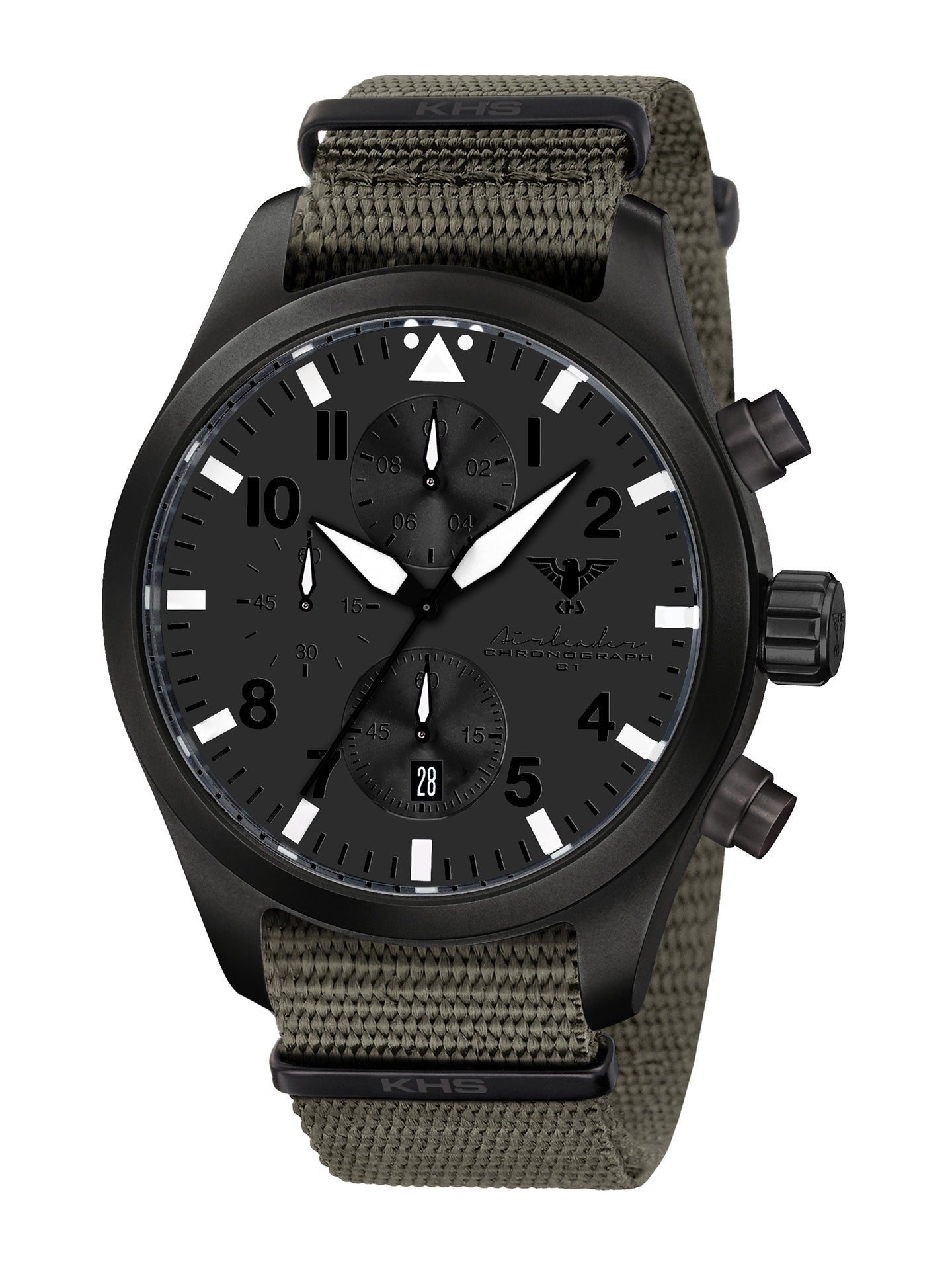AIRLEADER | Quarz Chronograph | Black Steel XTAC