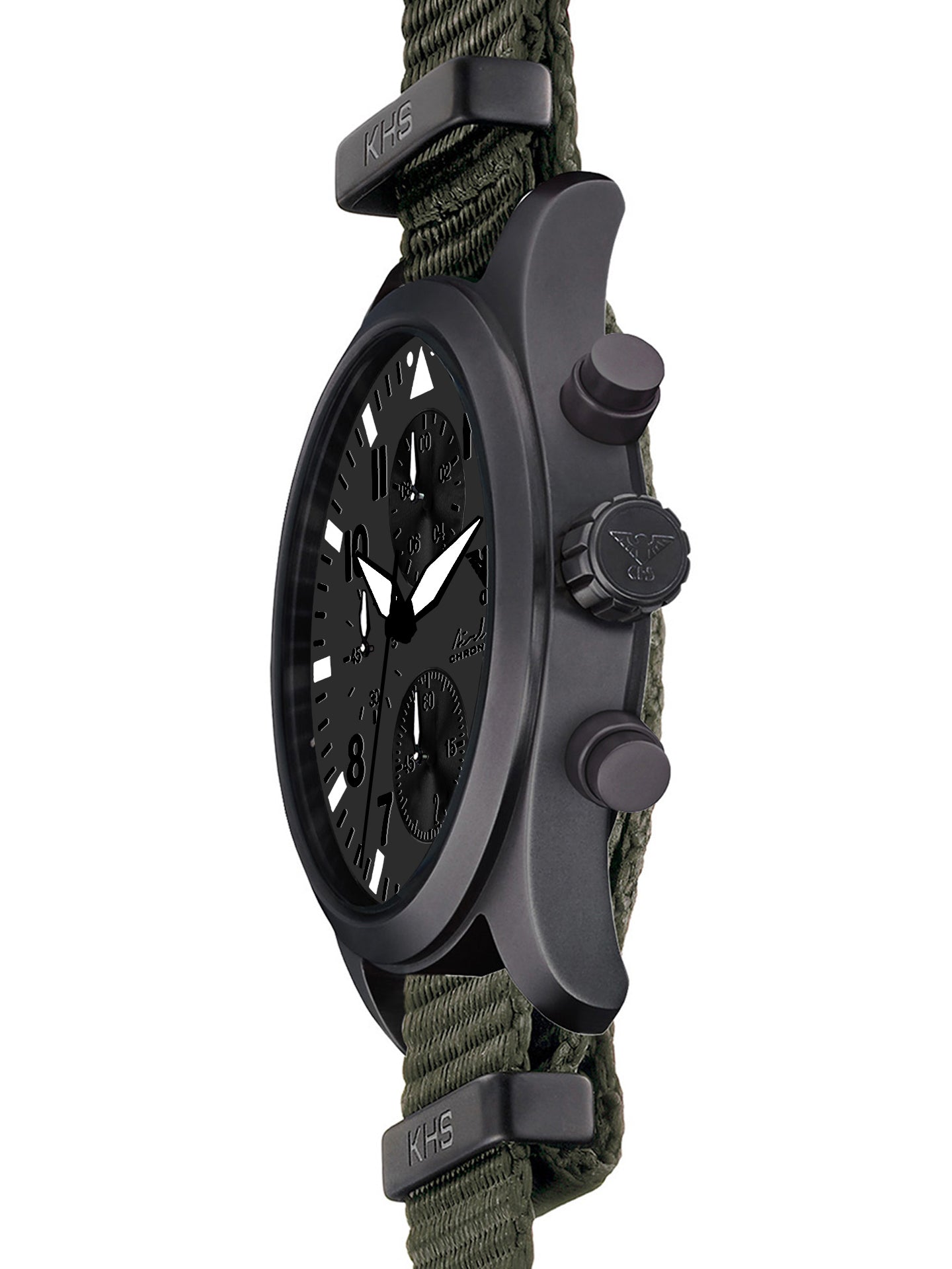 AIRLEADER | Quarz Chronograph | Black Steel XTAC