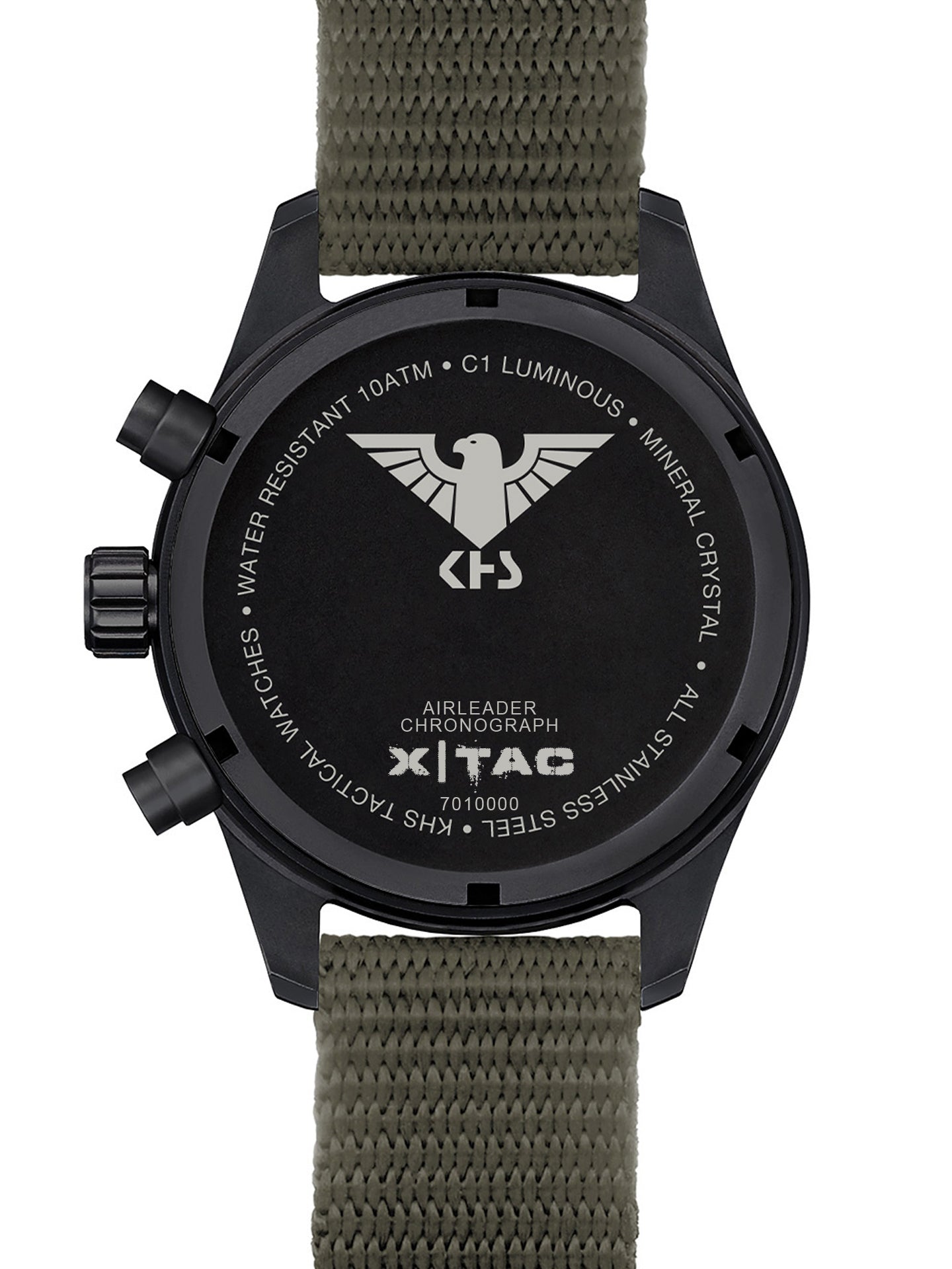 AIRLEADER | Quarz Chronograph | Black Steel XTAC