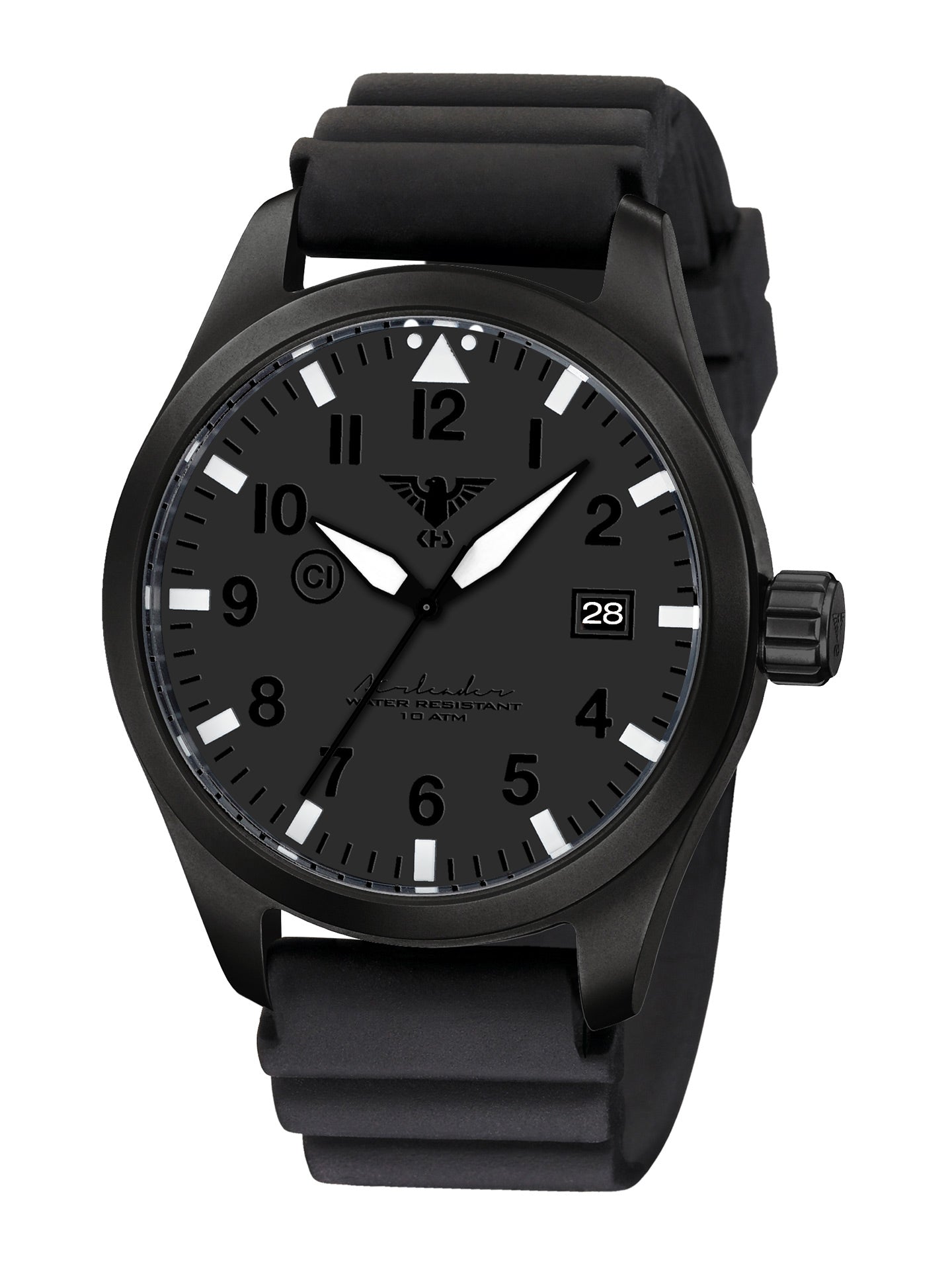 AIRLEADER | Quarz Analog | Black Steel XTAC