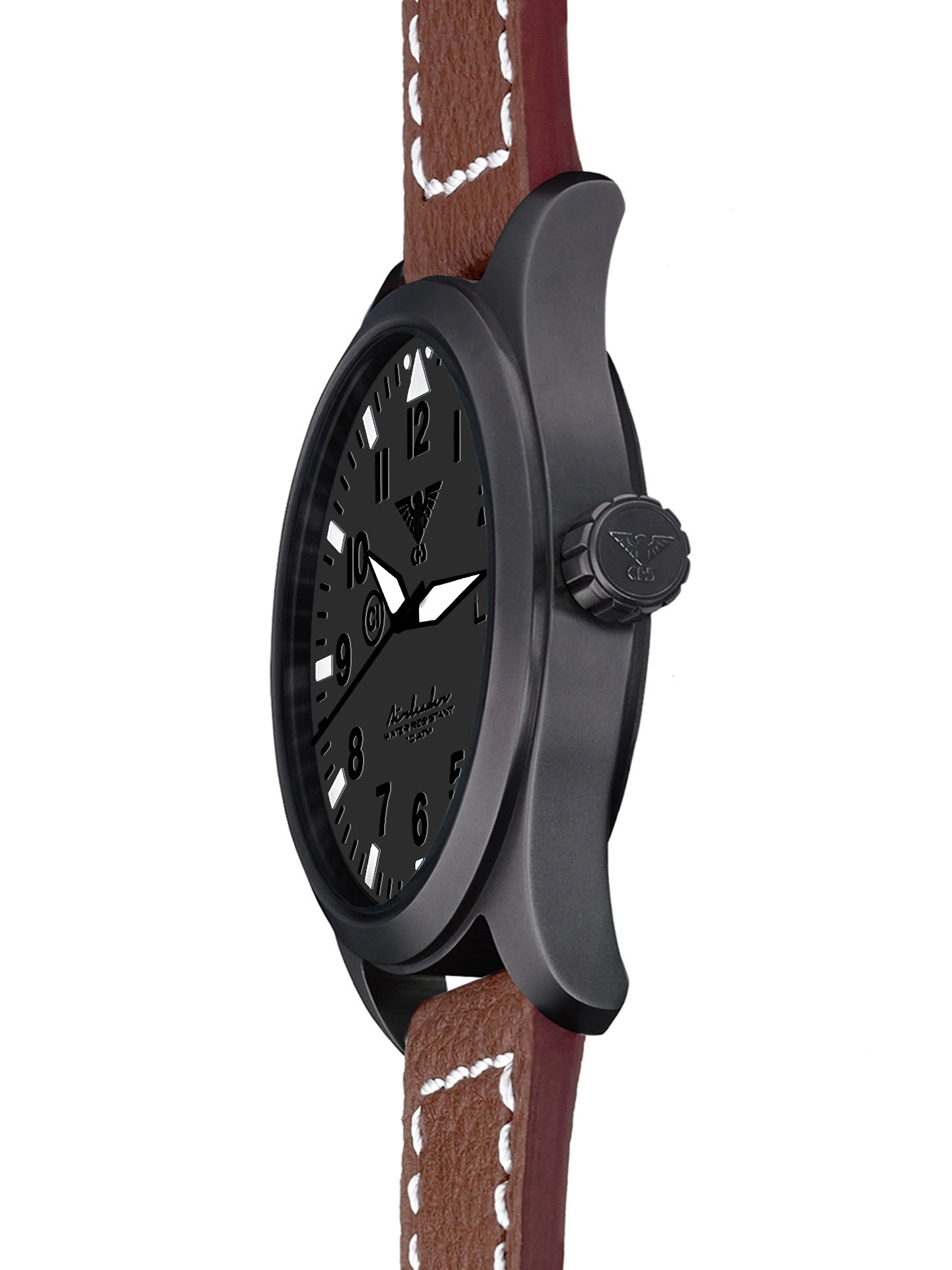 AIRLEADER | Quarz Analog | Black Steel XTAC