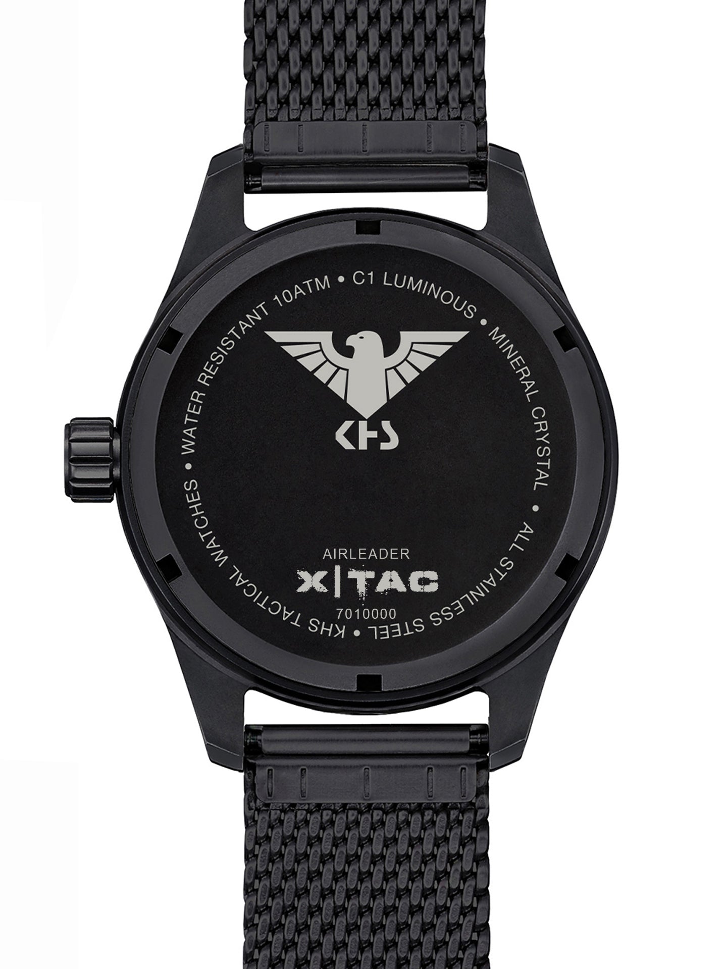 AIRLEADER | Quarz Analog | Black Steel XTAC