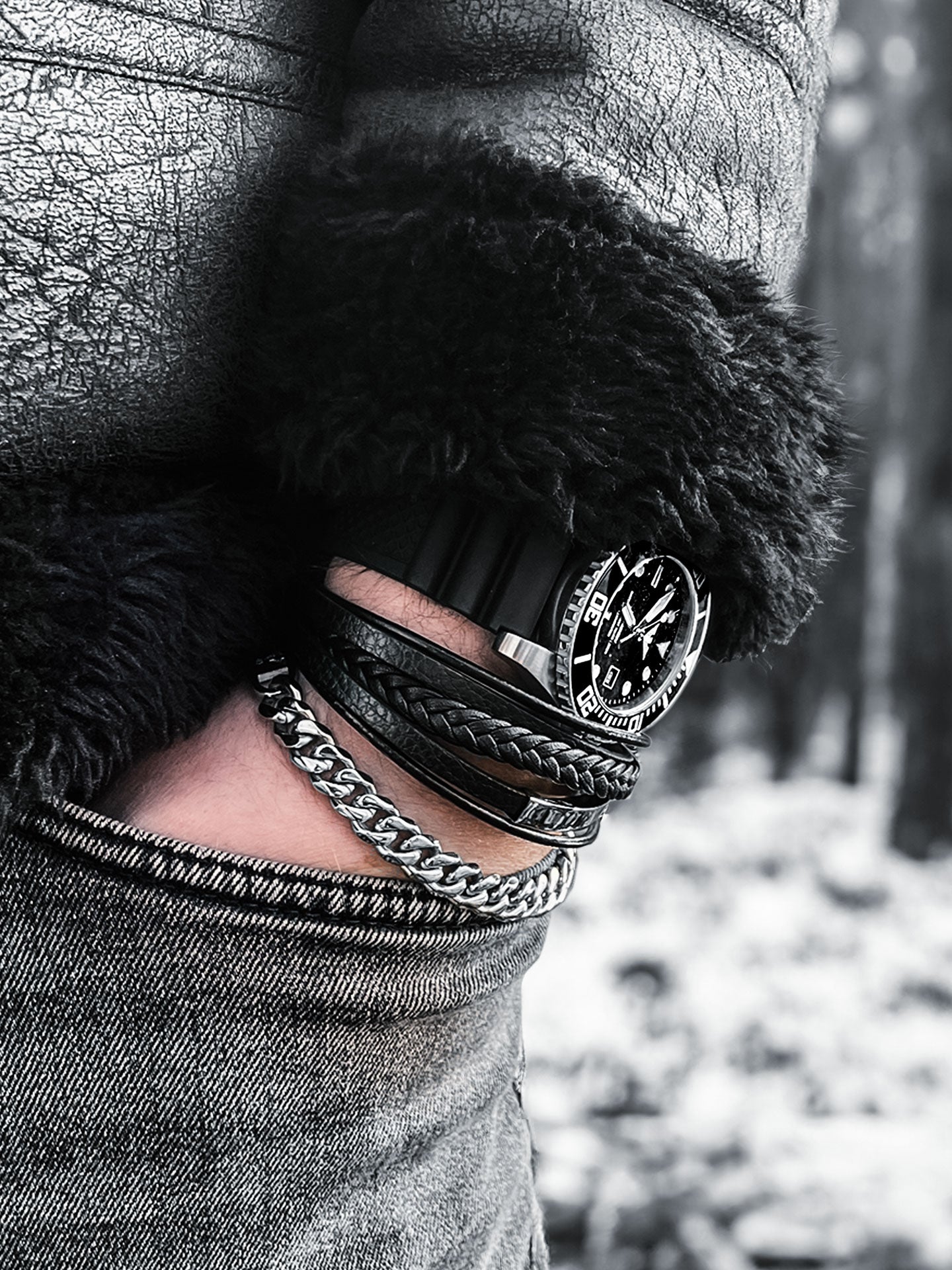 Tank chain 22cm with engraving plate