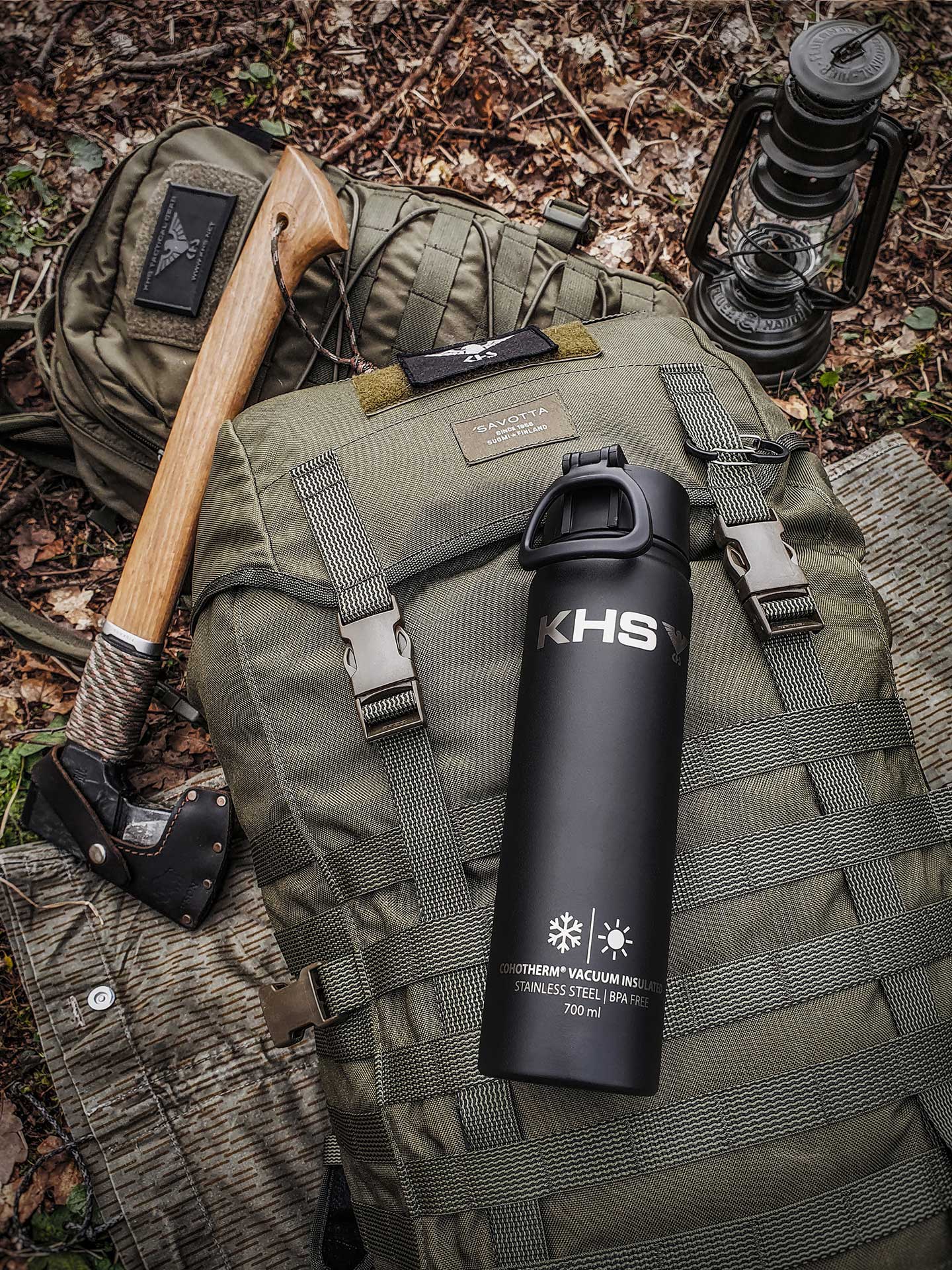 Trinkflasche mit Deckel