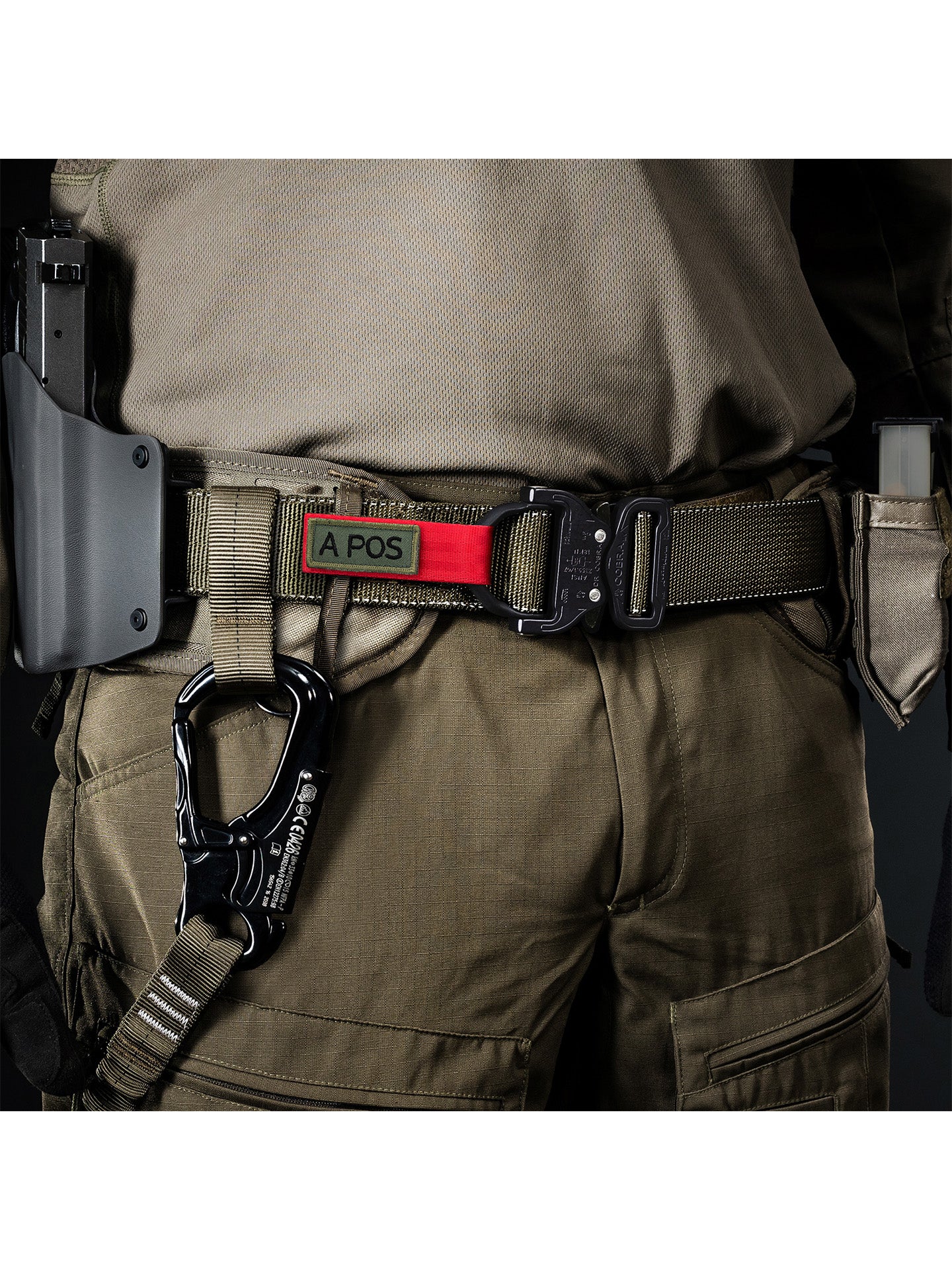 Einsatzgürtel Steingrau-Oliv