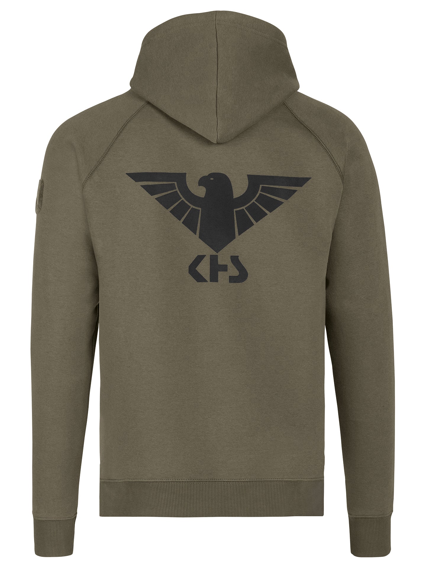 KHS Hoodie Steingrau-oliv