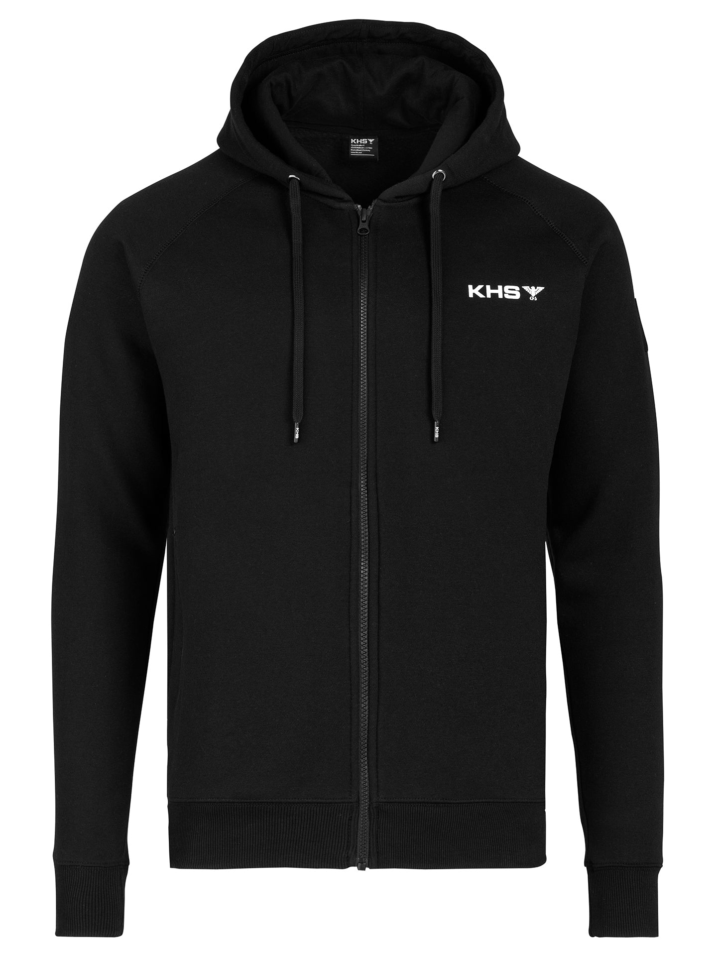 KHS Hoodie mit Zipper Schwarz