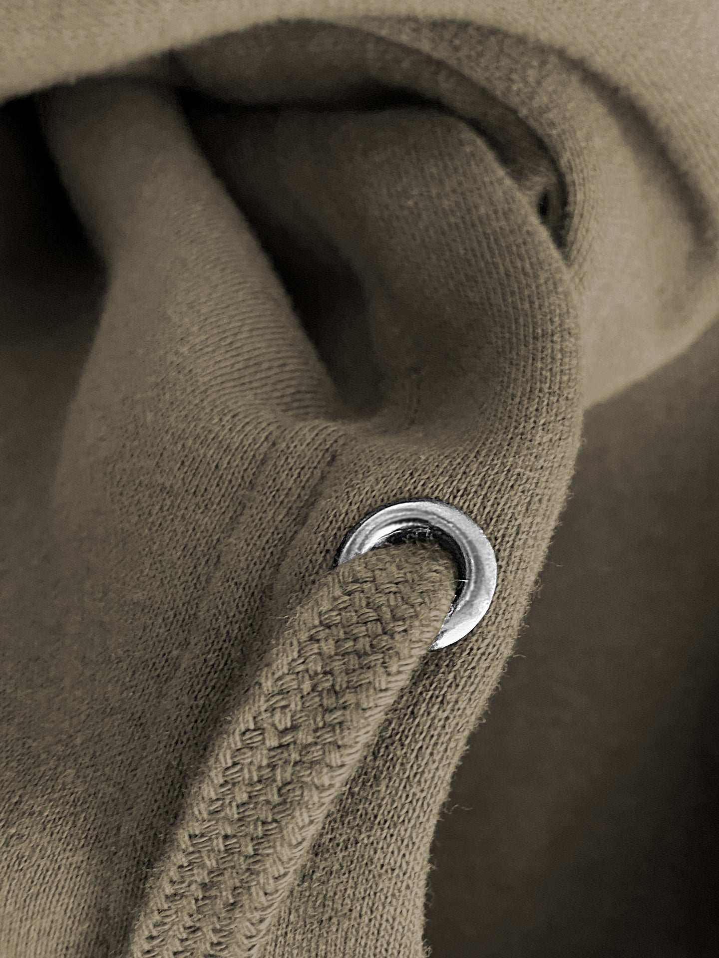 KHS Hoodie mit Zipper Steingrau-Oliv