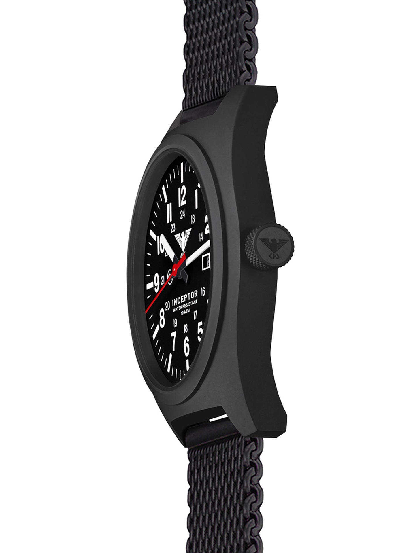 INCEPTOR | Quartz Analog | Black Steel