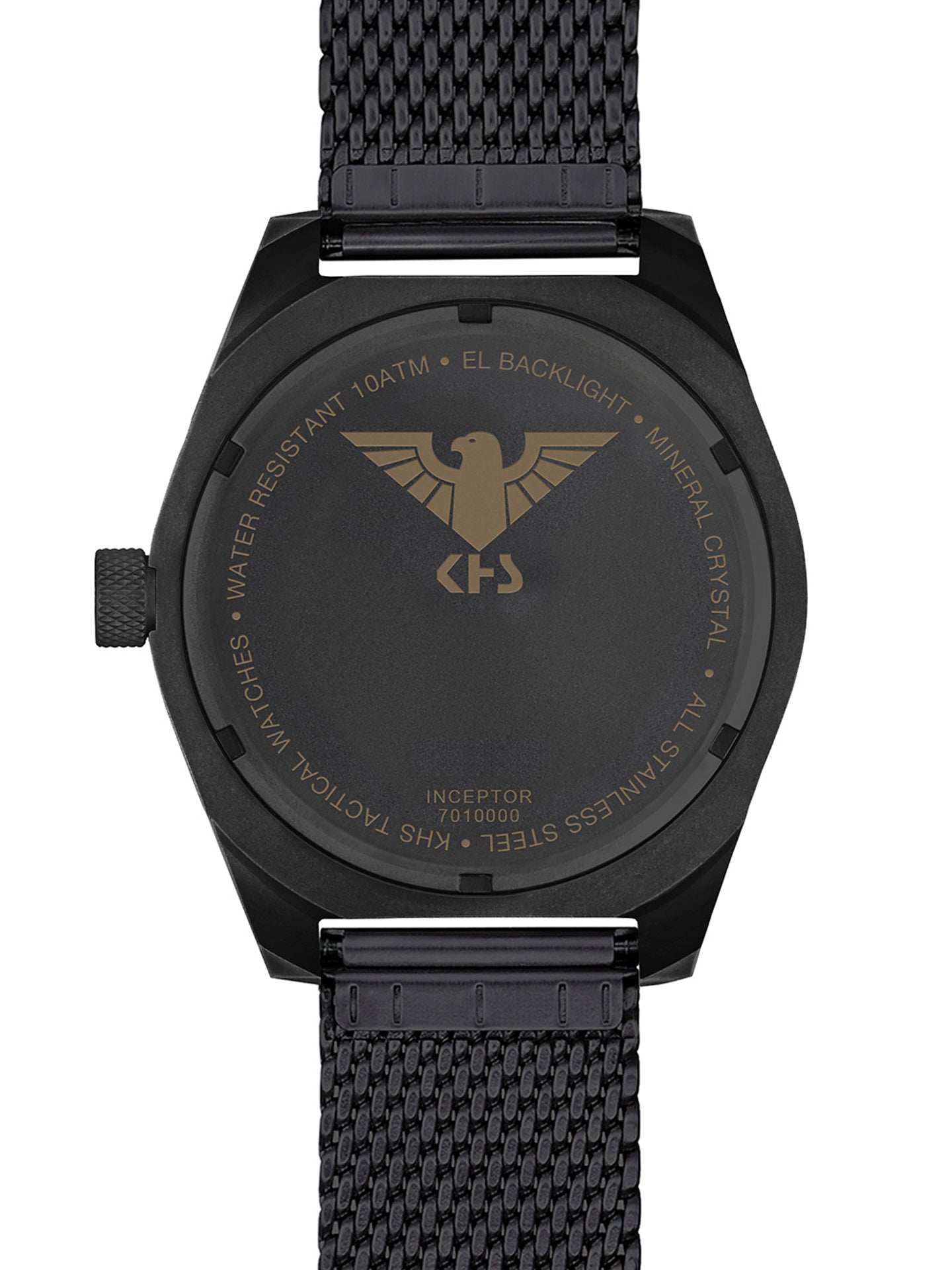 INCEPTOR | Quartz Analog | Black Steel
