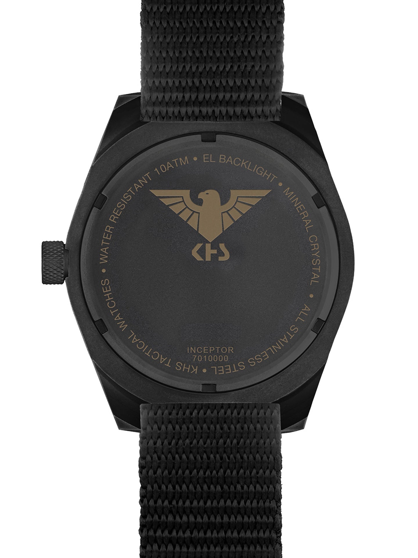 INCEPTOR | Quartz Analog | Black Steel