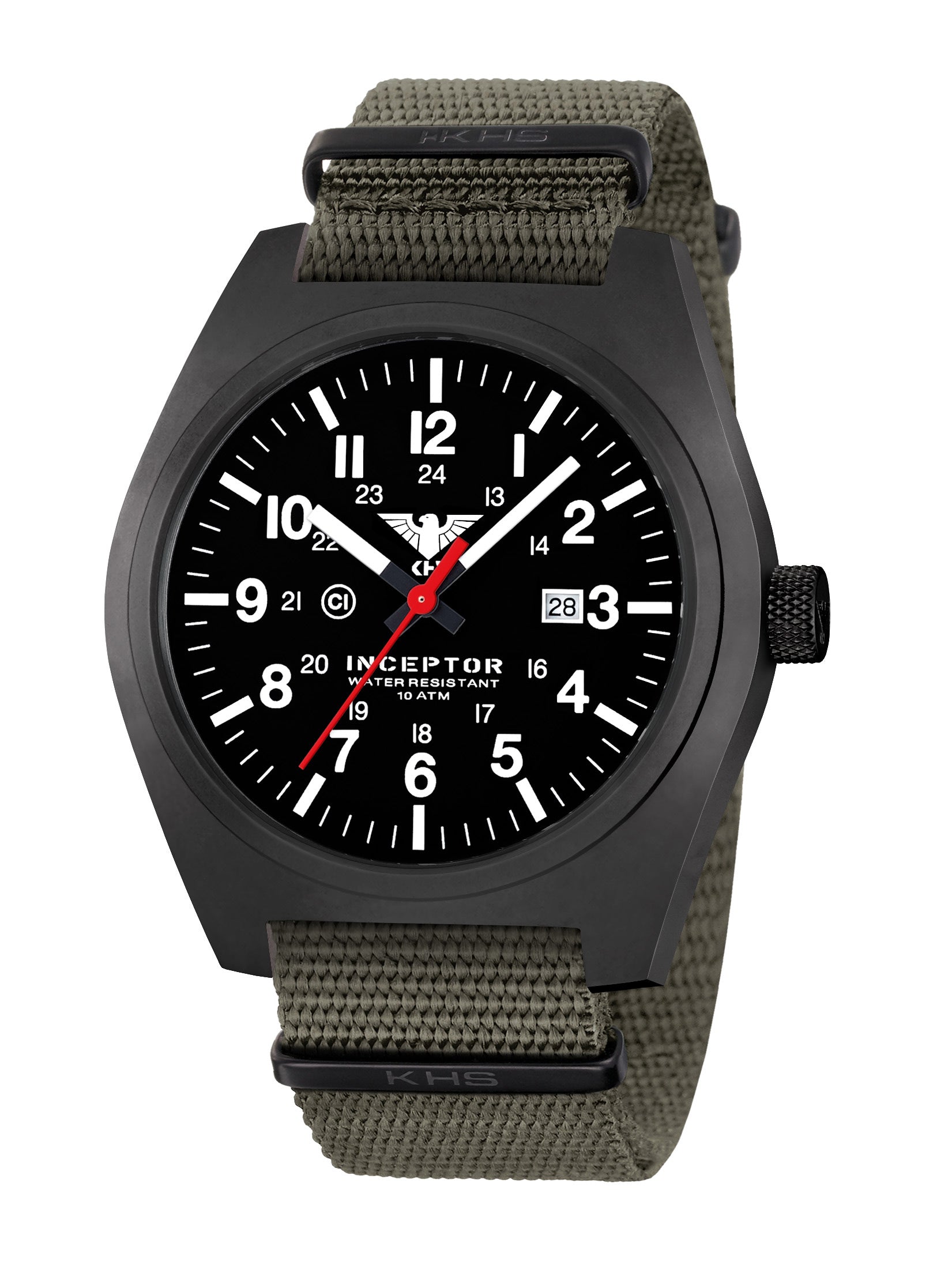 INCEPTOR | Quartz Analog | Black Steel