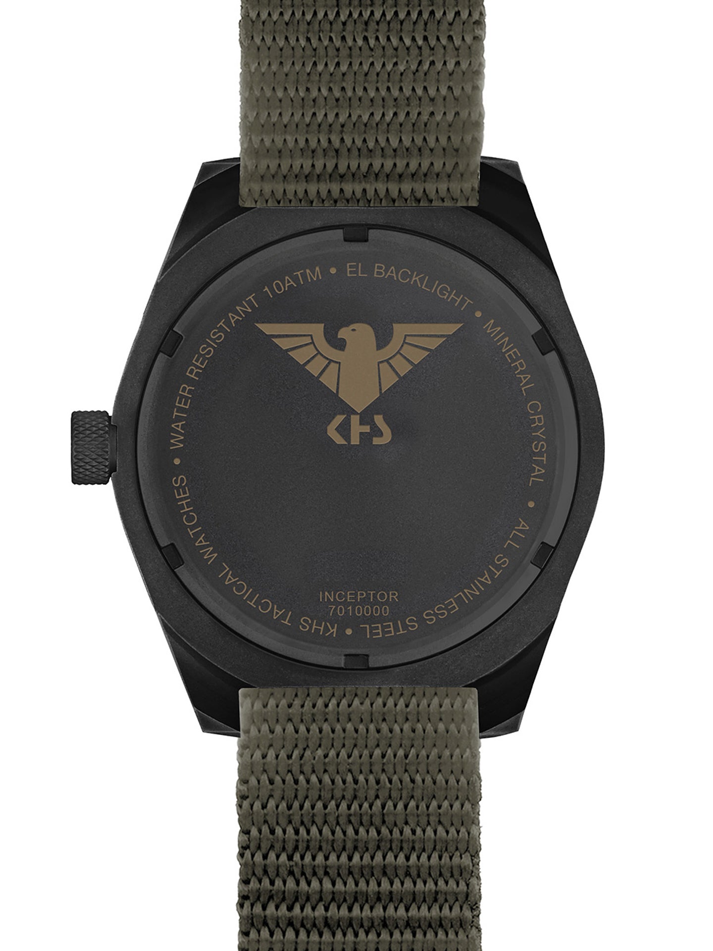 INCEPTOR | Quartz Analog | Black Steel