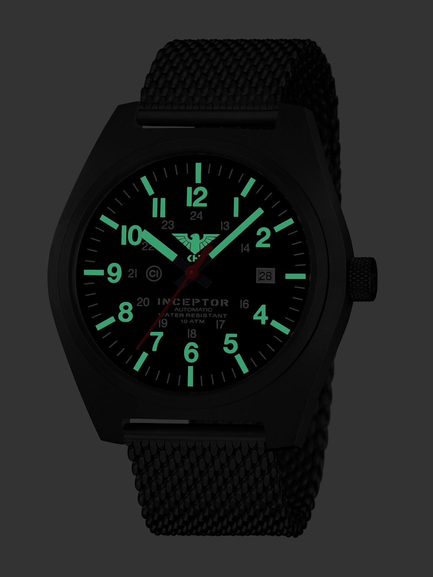 INCEPTOR | Automatic Analog | Black Steel