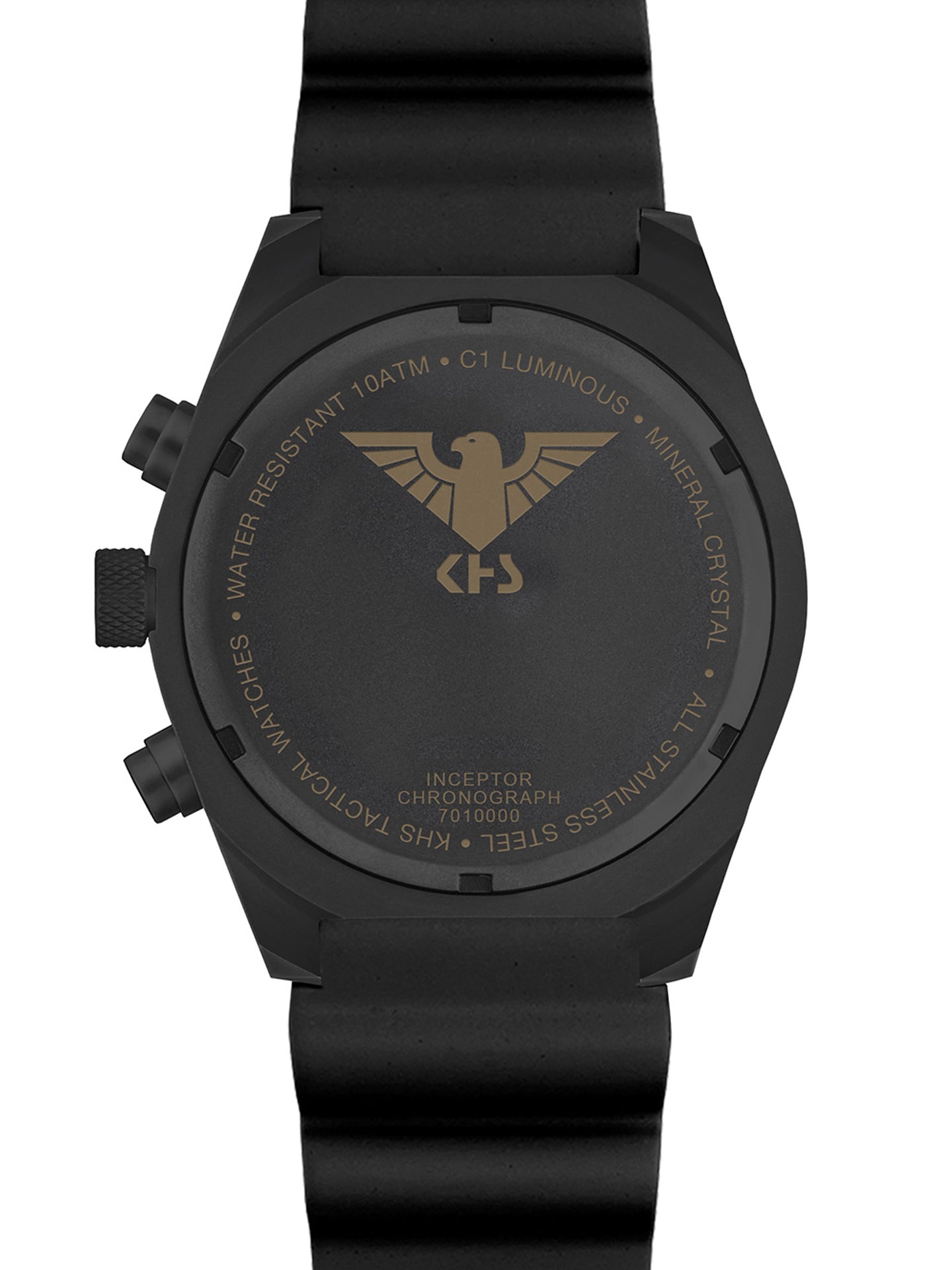 INCEPTOR | Quarz Chronograph | Black Steel