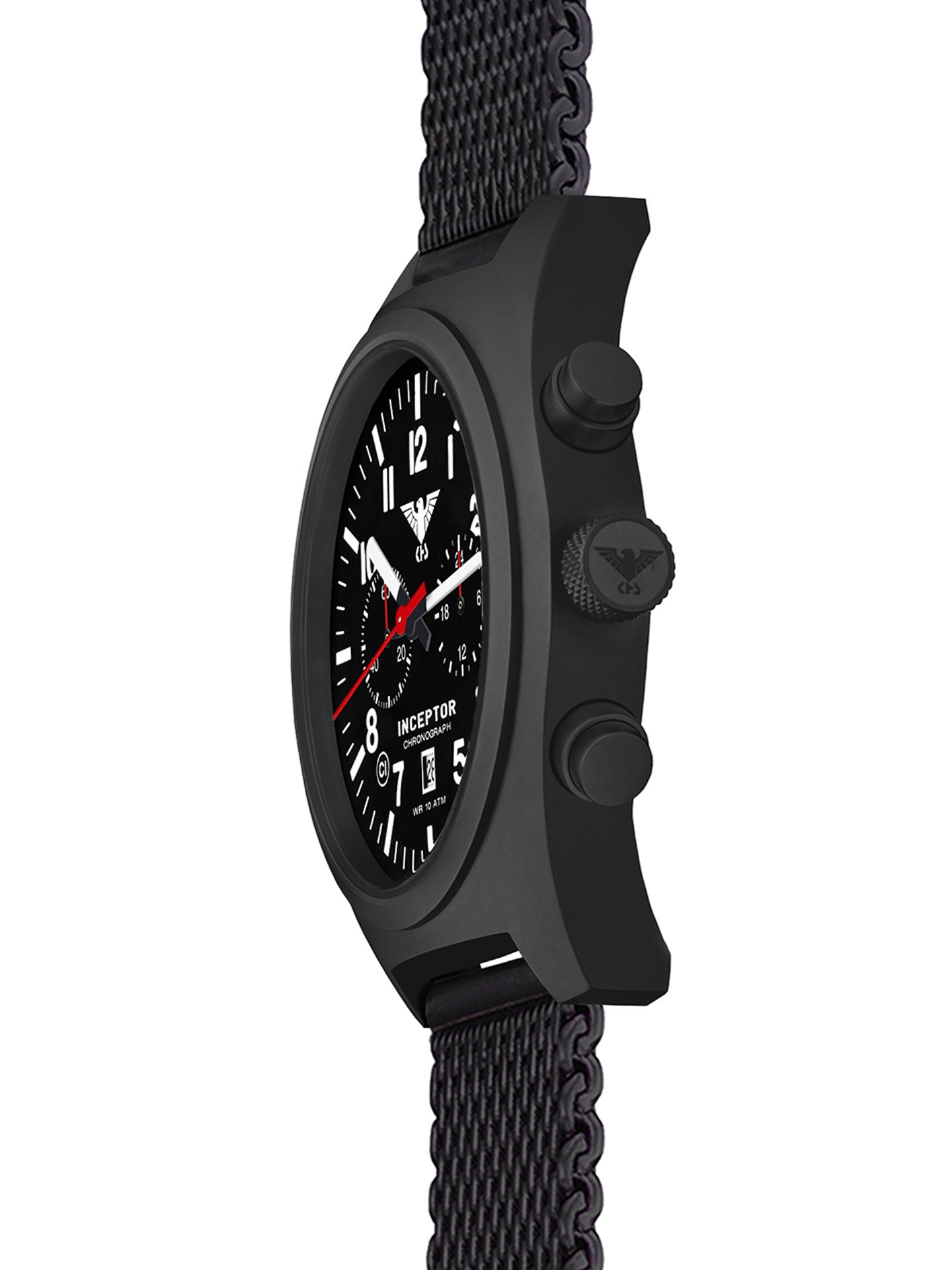 INCEPTOR | Quarz Chronograph | Black Steel