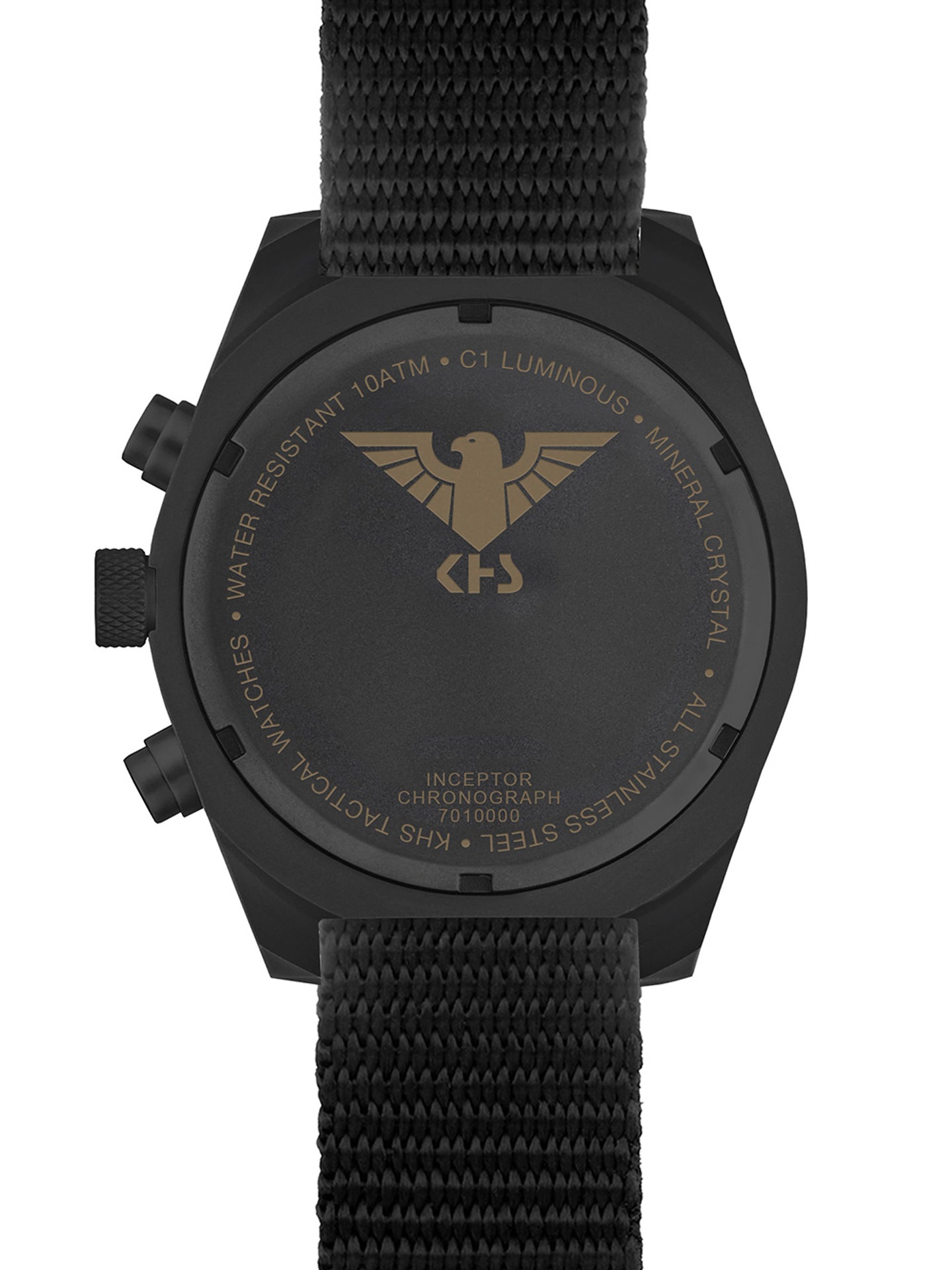 INCEPTOR | Quarz Chronograph | Black Steel