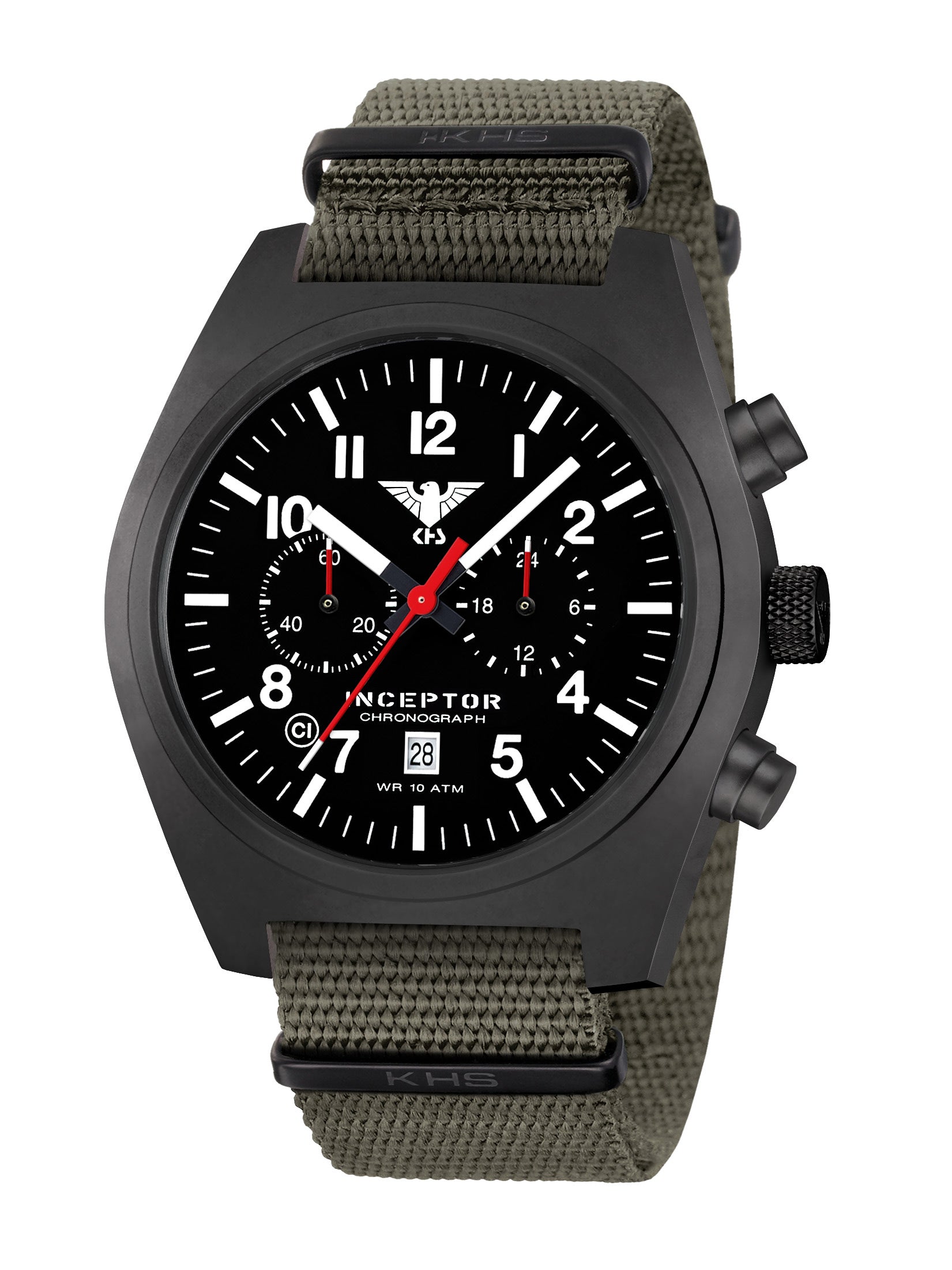INCEPTOR | Quarz Chronograph | Black Steel