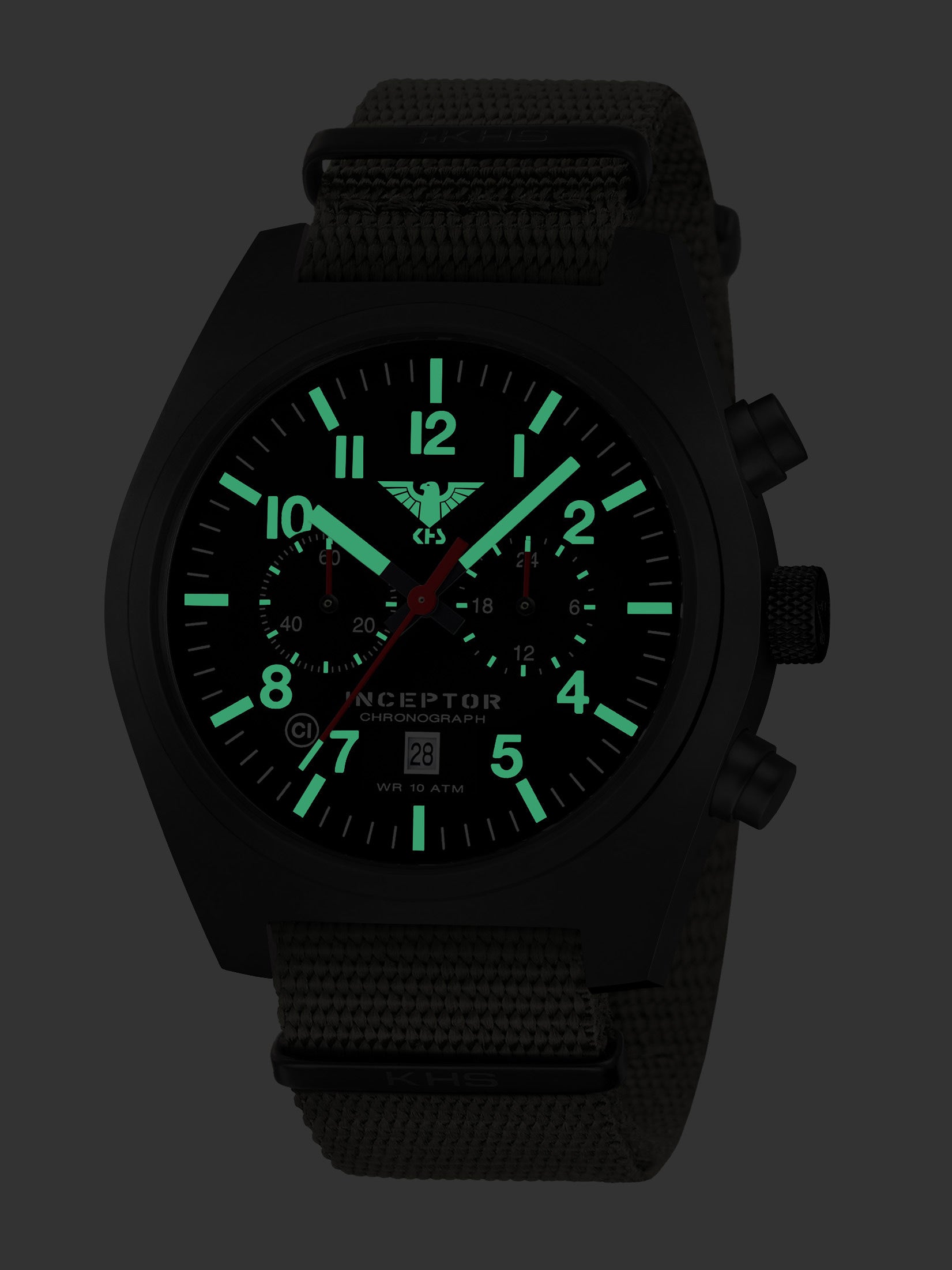 INCEPTOR | Quarz Chronograph | Black Steel