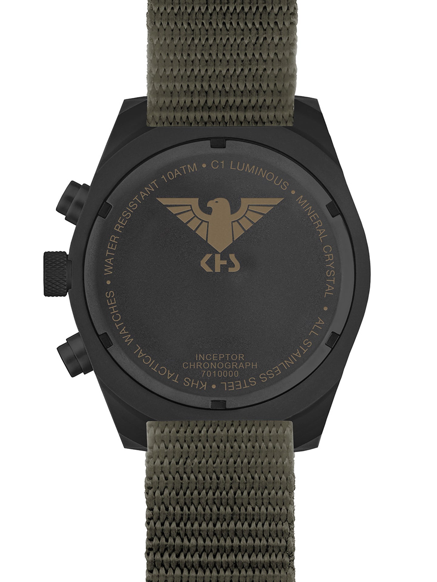 INCEPTOR | Quarz Chronograph | Black Steel