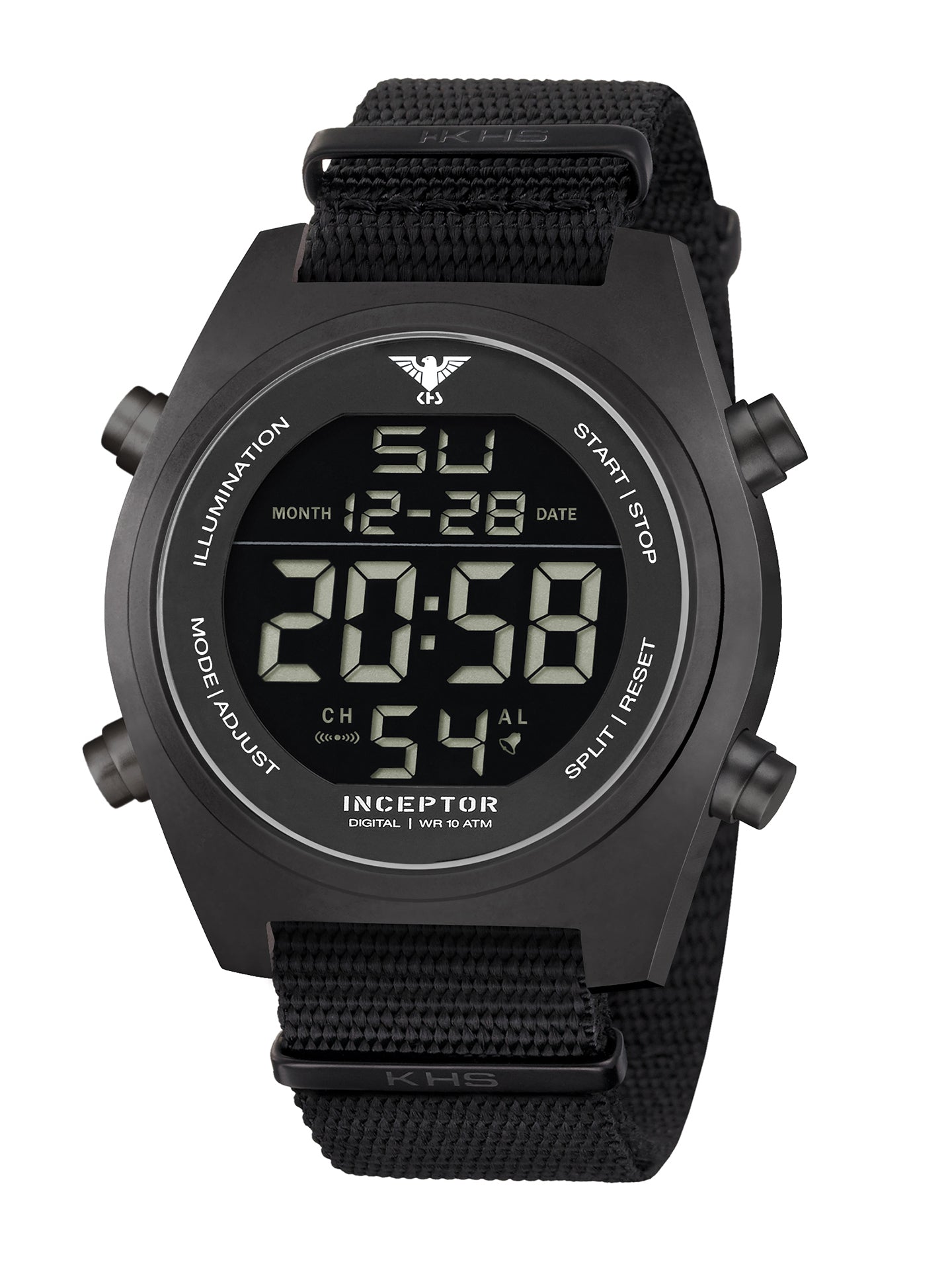 INCEPTOR | Quarz Digital | Black Steel