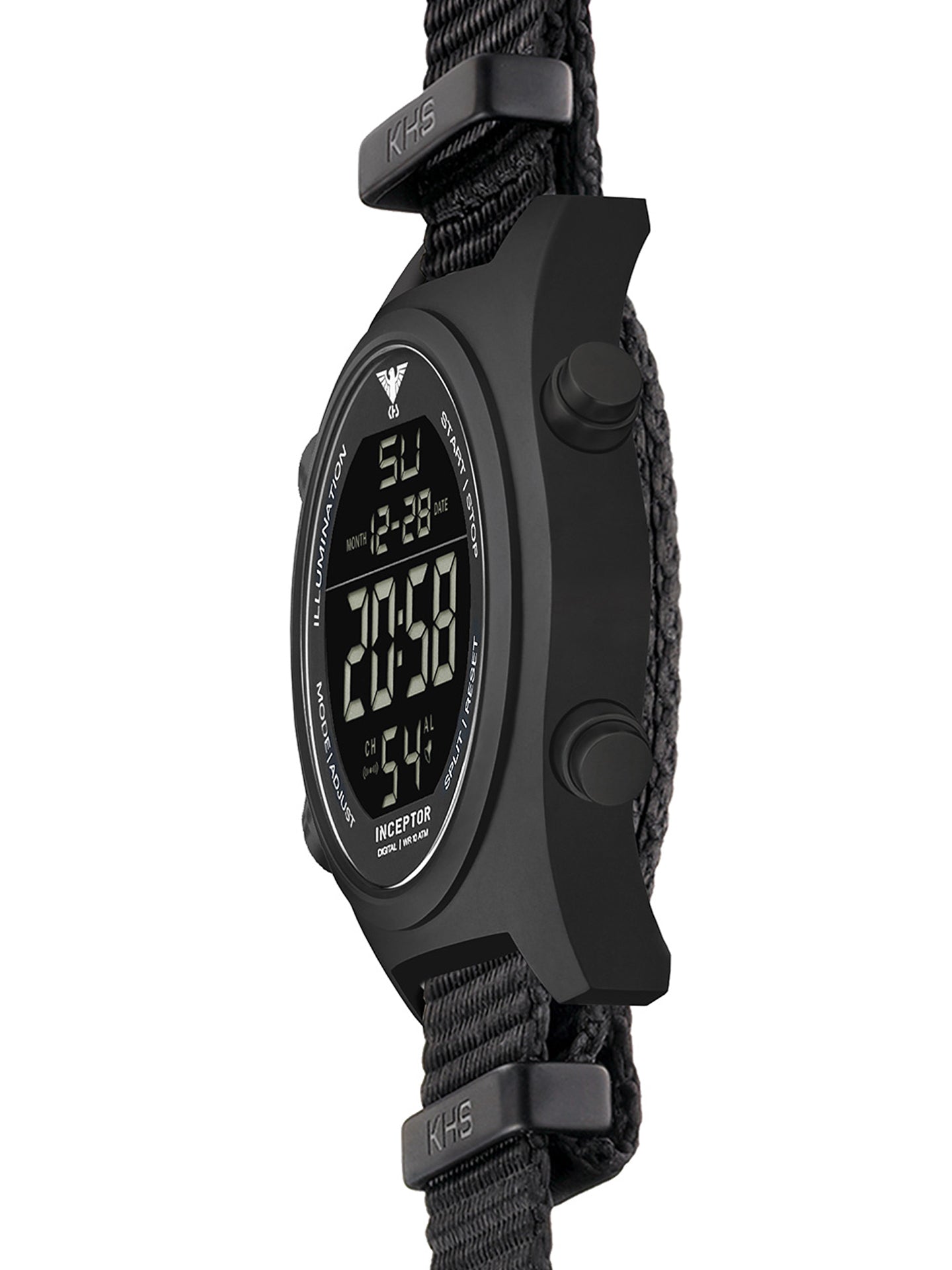 INCEPTOR | Quarz Digital | Black Steel