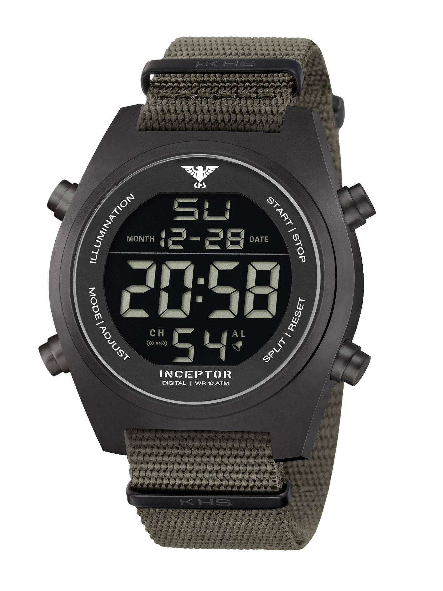 INCEPTOR | Quarz Digital | Black Steel