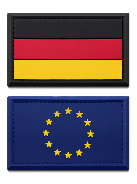 Flaggen Patches DE und EU