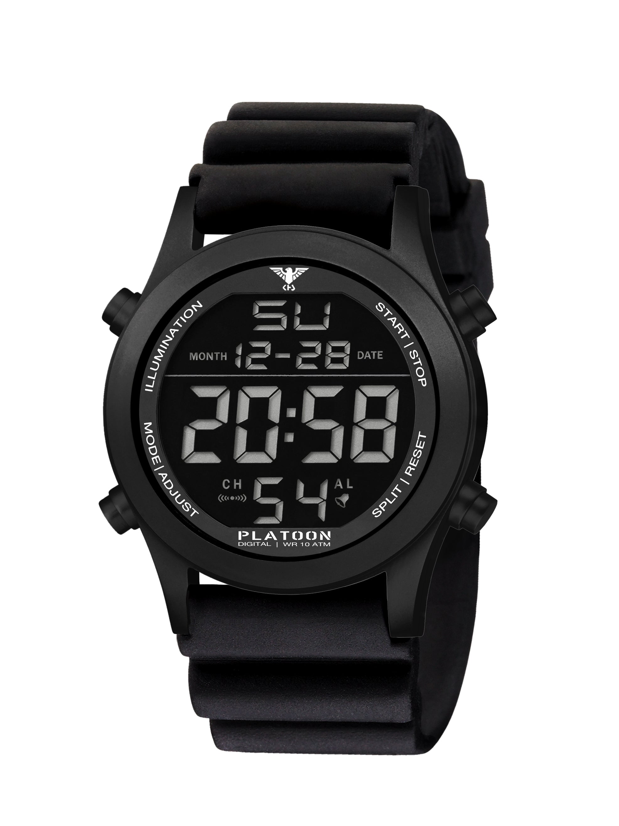 PLATOON | Quarz Digital | Black Steel