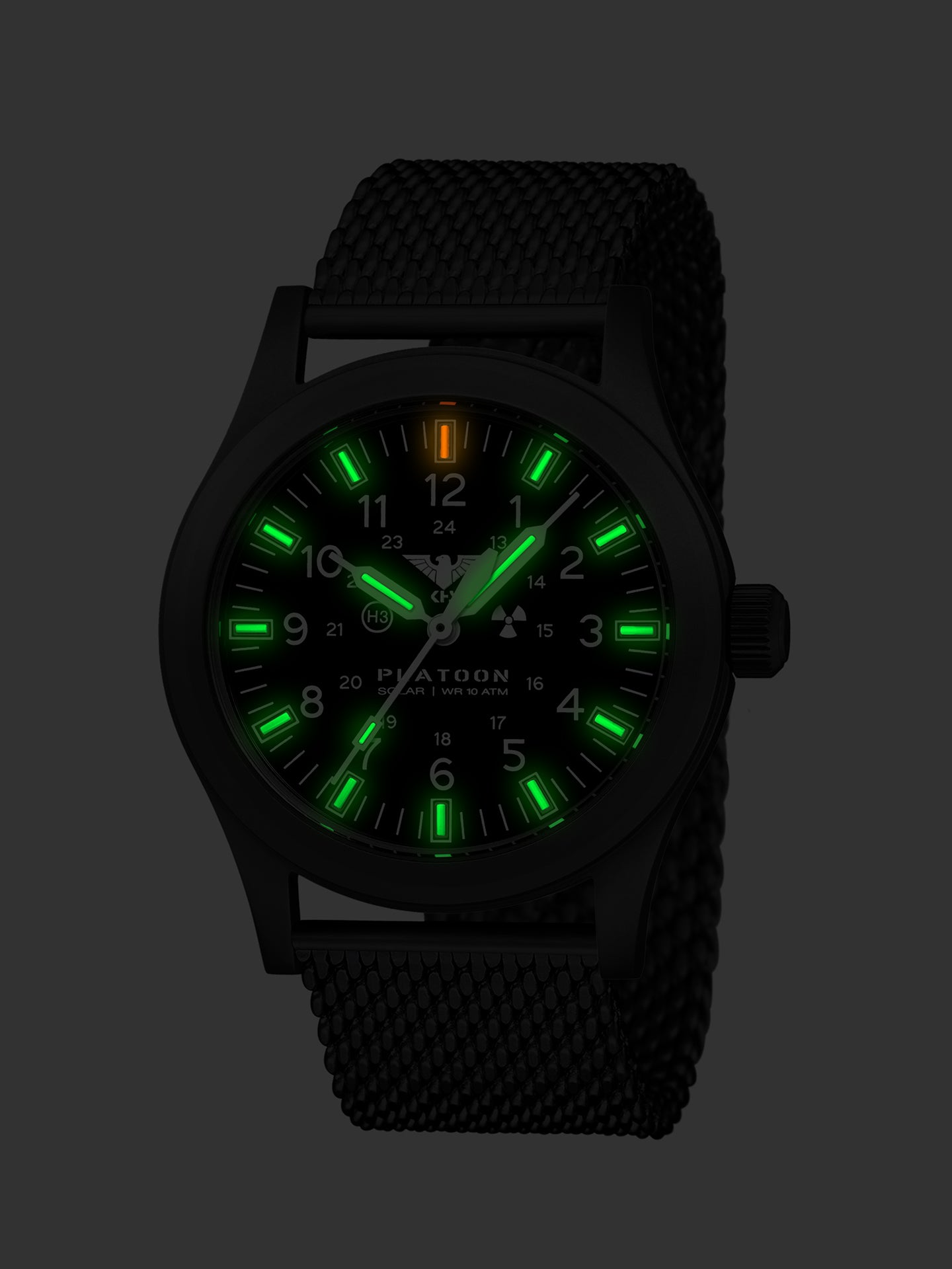 PLATOON | Quarz Solar | Black Steel