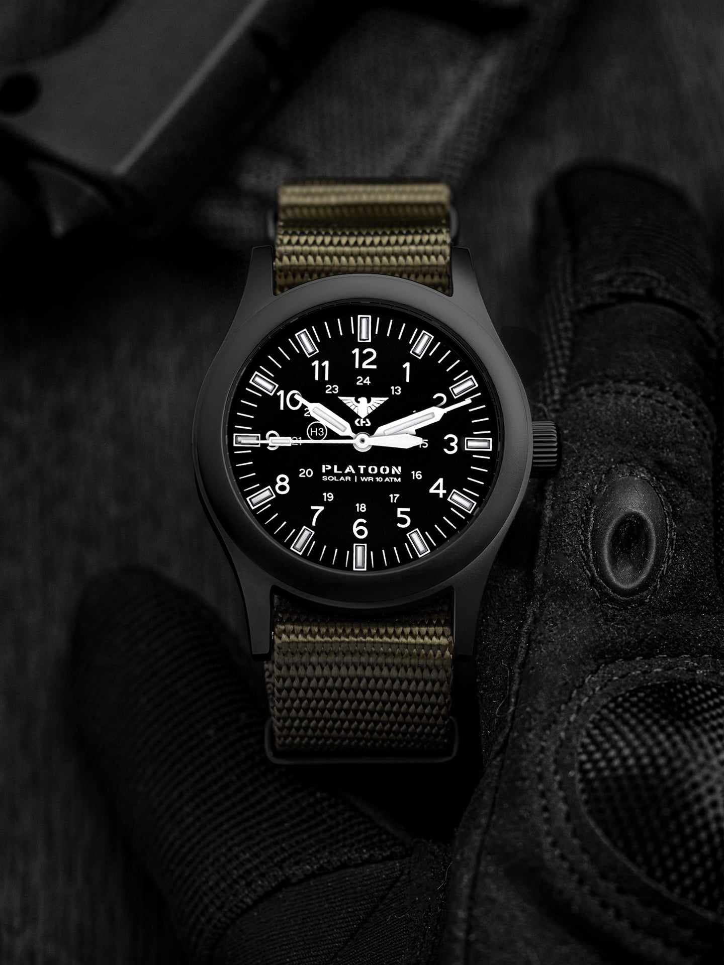 PLATOON | Quarz Solar | Black Steel