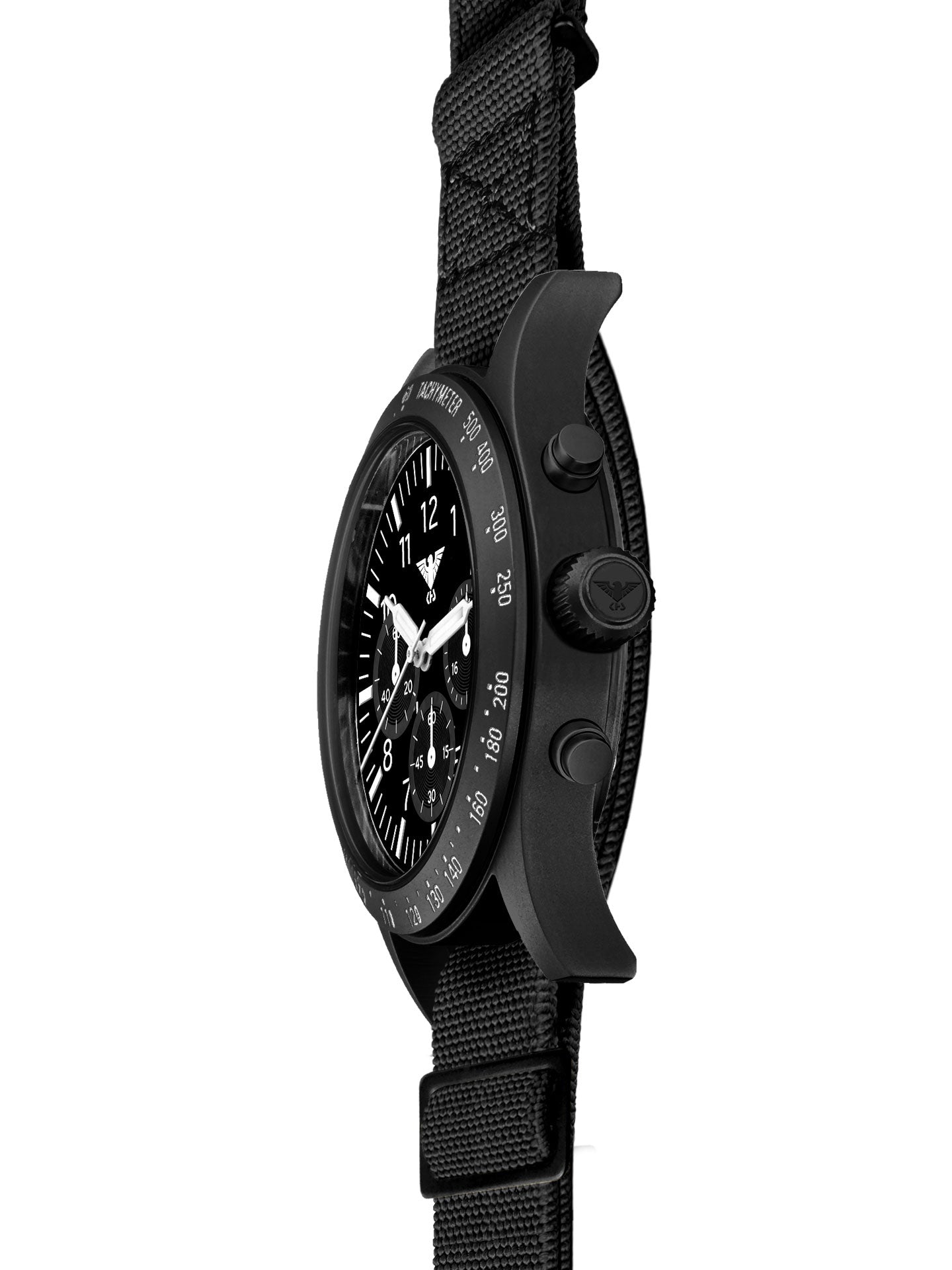 PLATOON | Quartz Solar Chronograph | Black Steel