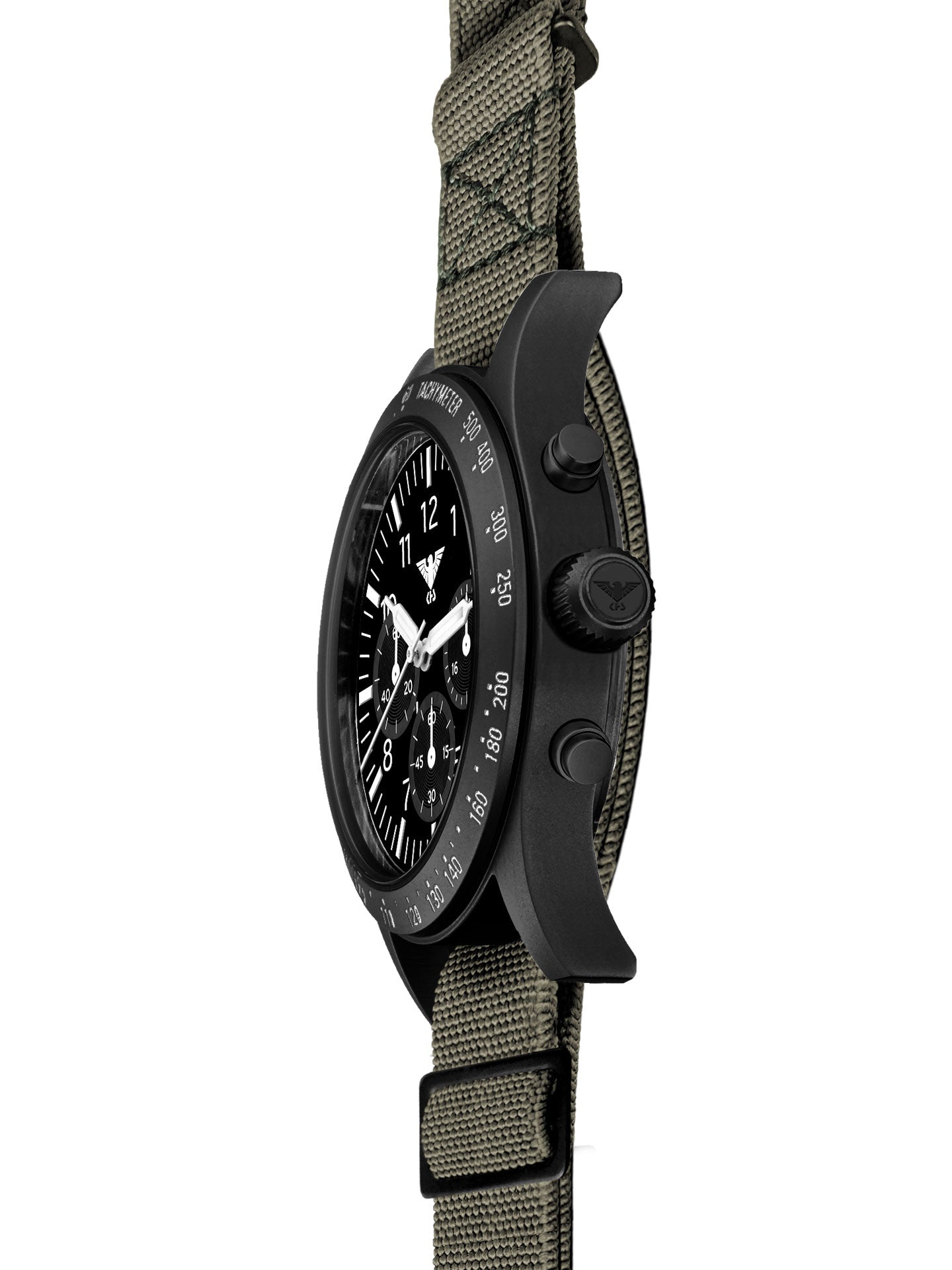 PLATOON | Quartz Solar Chronograph | Black Steel