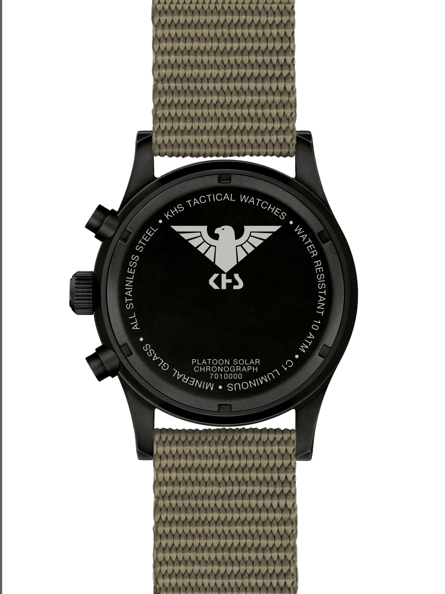 PLATOON | Quartz Solar Chronograph | Black Steel