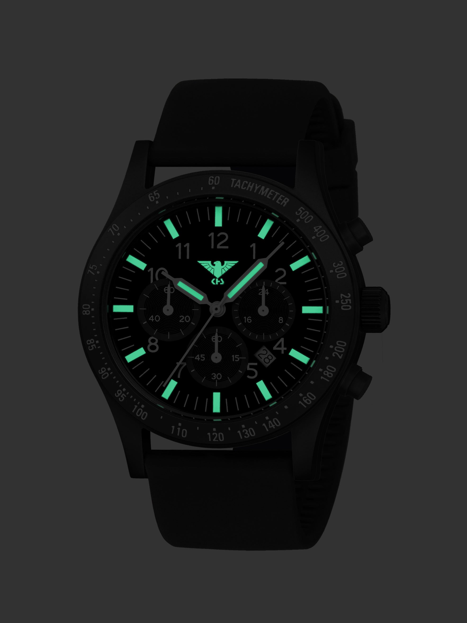 PLATOON | Quartz Solar Chronograph | Black Steel