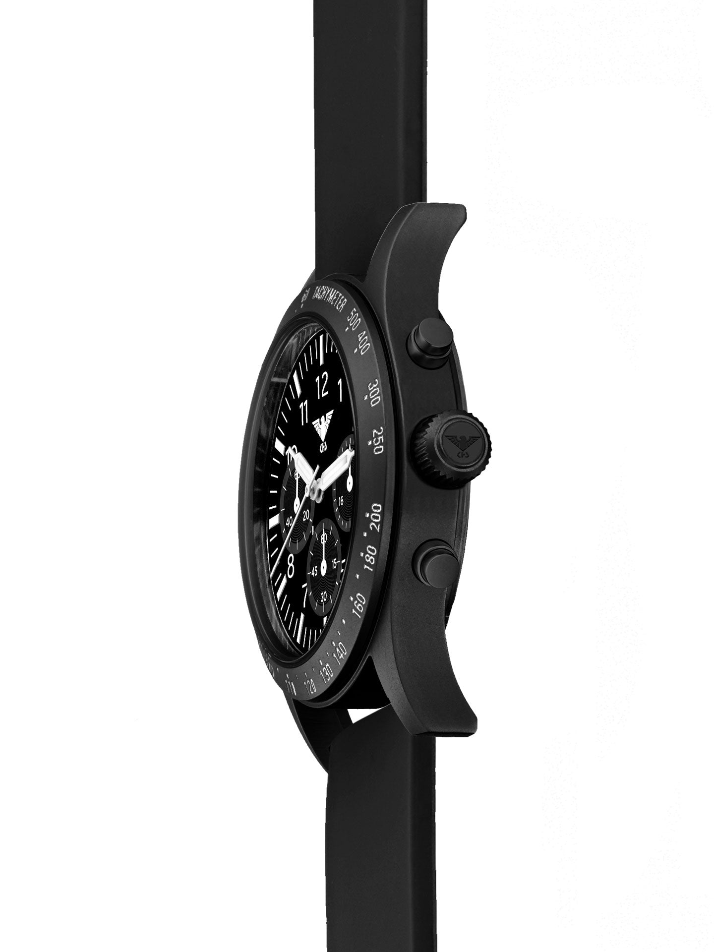 PLATOON | Quartz Solar Chronograph | Black Steel
