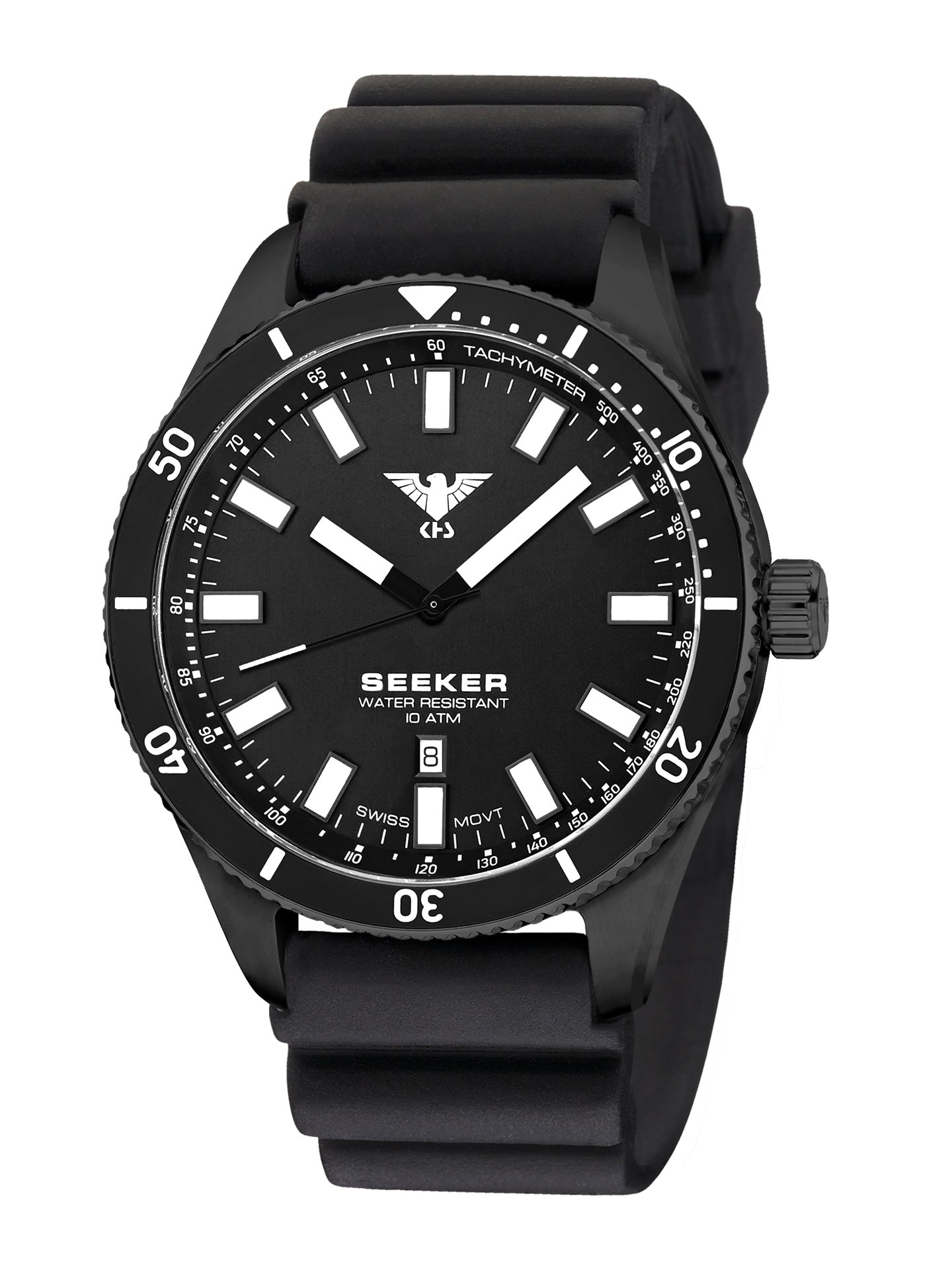 SEEKER | Quarz Analog | Black Steel